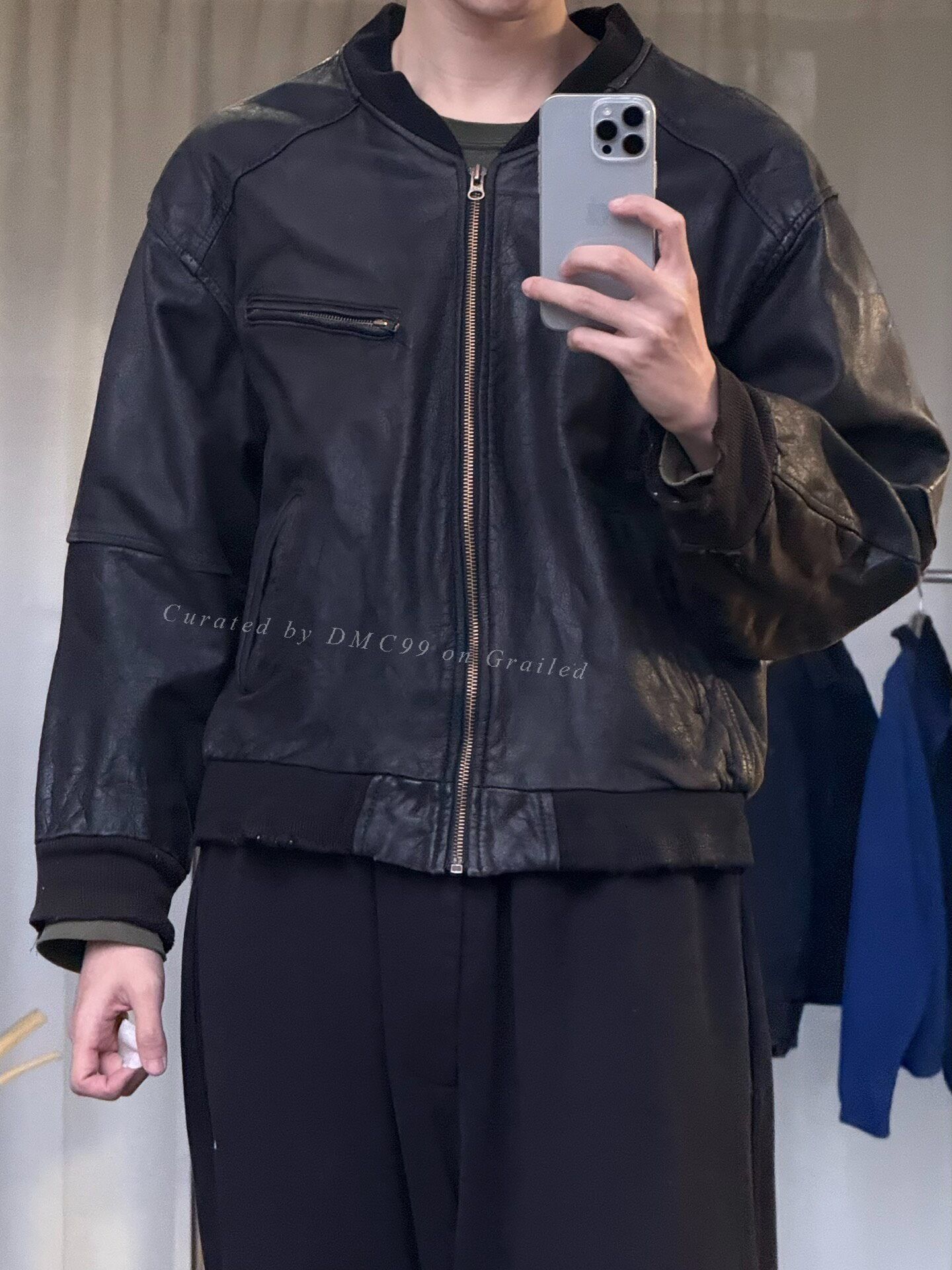 Vintage Vintage 90s 3-Pocket Leather Jacket Size US M / EU 48-50 / 2 - 3 Thumbnail