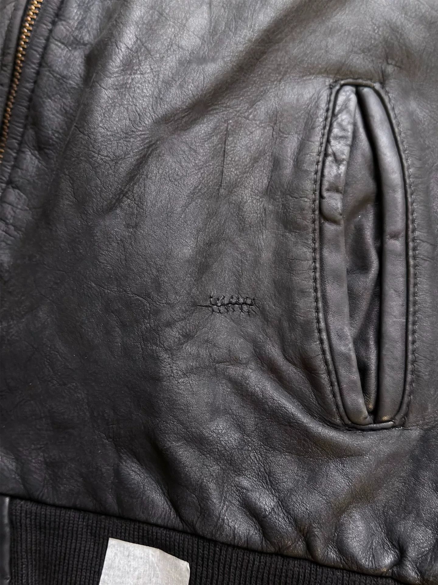 Vintage Vintage 90s 3-Pocket Leather Jacket Size US M / EU 48-50 / 2 - 6 Thumbnail