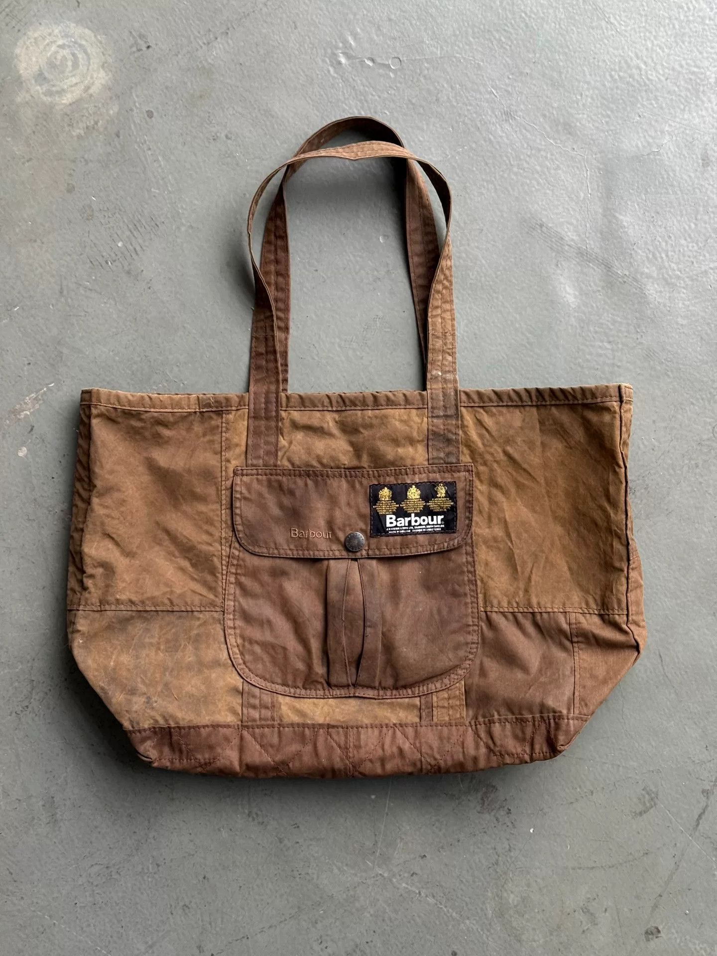 Vintage Vintage Barbour Waxed Tote Size ONE SIZE - 2 Thumbnail