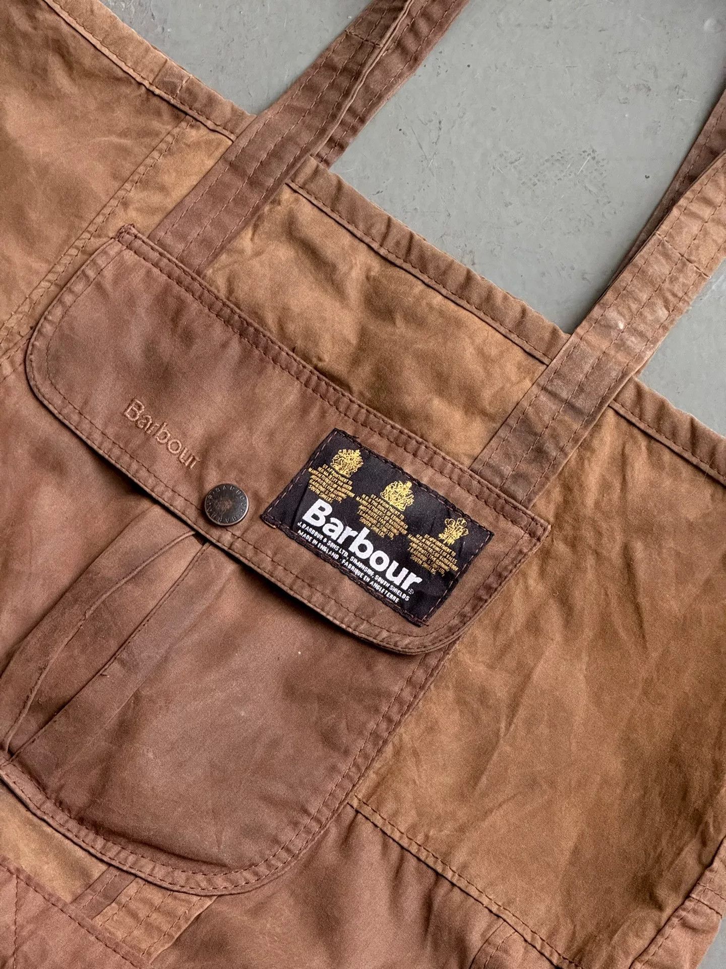Vintage Vintage Barbour Waxed Tote Size ONE SIZE - 3 Thumbnail