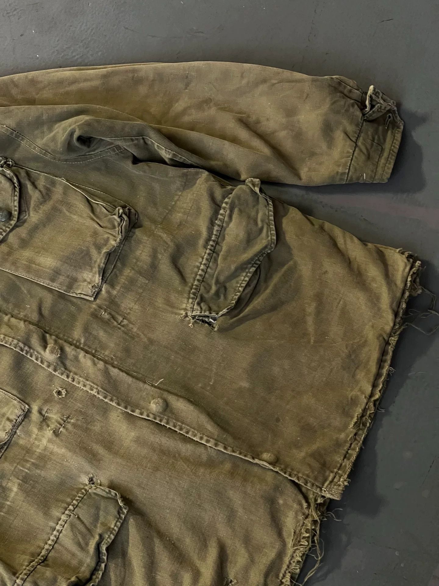 Vintage Vintage Moss Green Distressed Safari Jacket Size US M / EU 48-50 / 2 - 5 Thumbnail