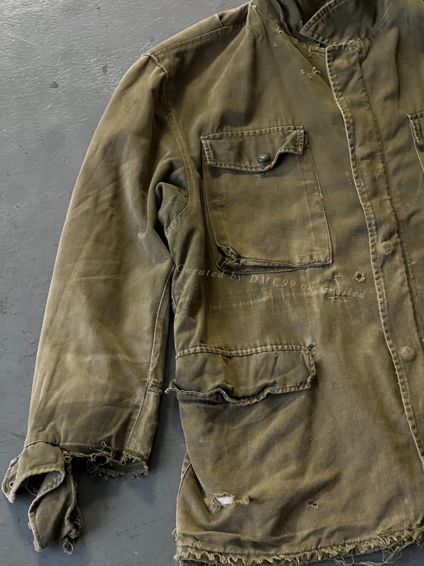 Vintage Vintage Moss Green Distressed Safari Jacket Size US M / EU 48-50 / 2 - 3 Thumbnail