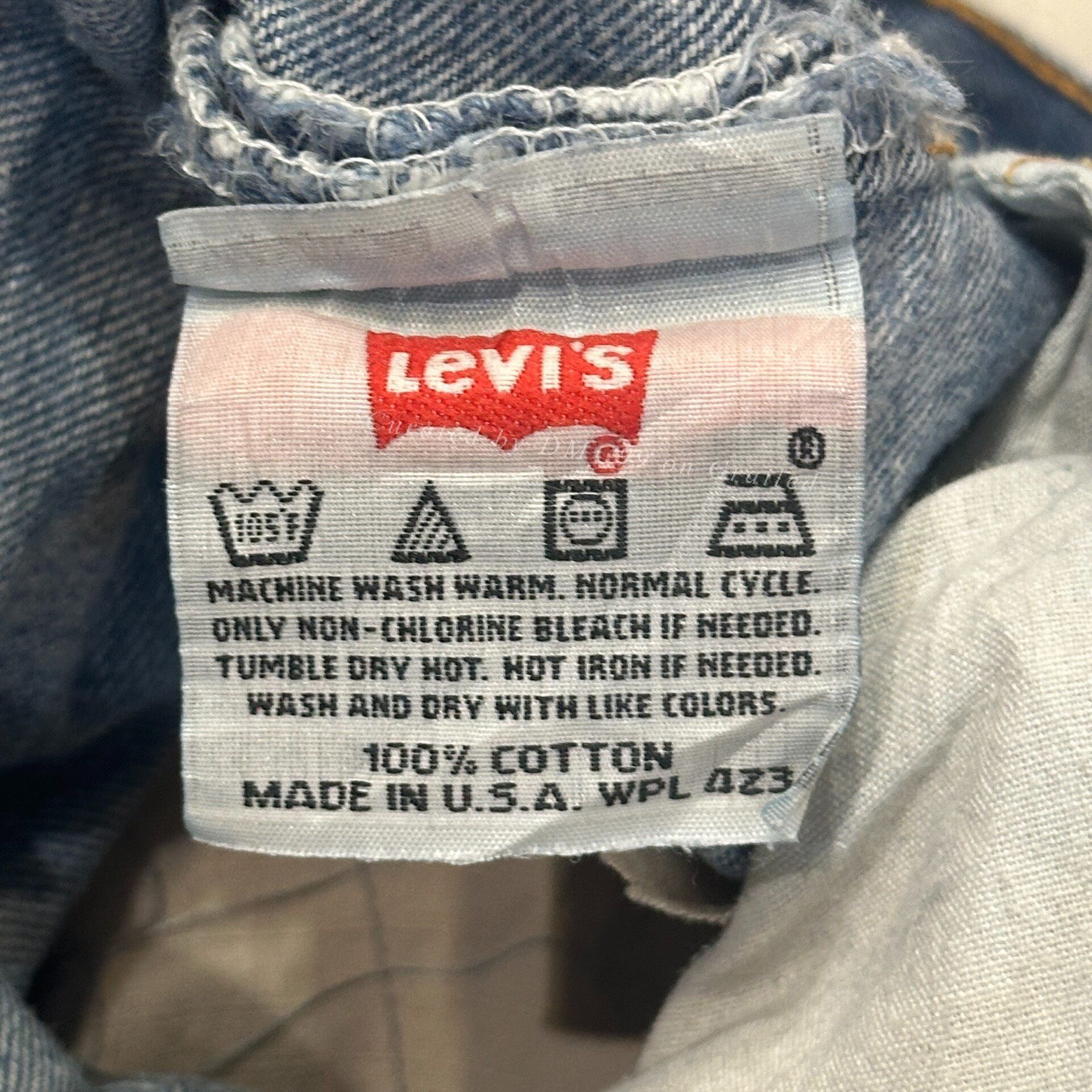 Levi's American Levi's 501 Distressed Patched Blue Size US 35 - 5 Thumbnail