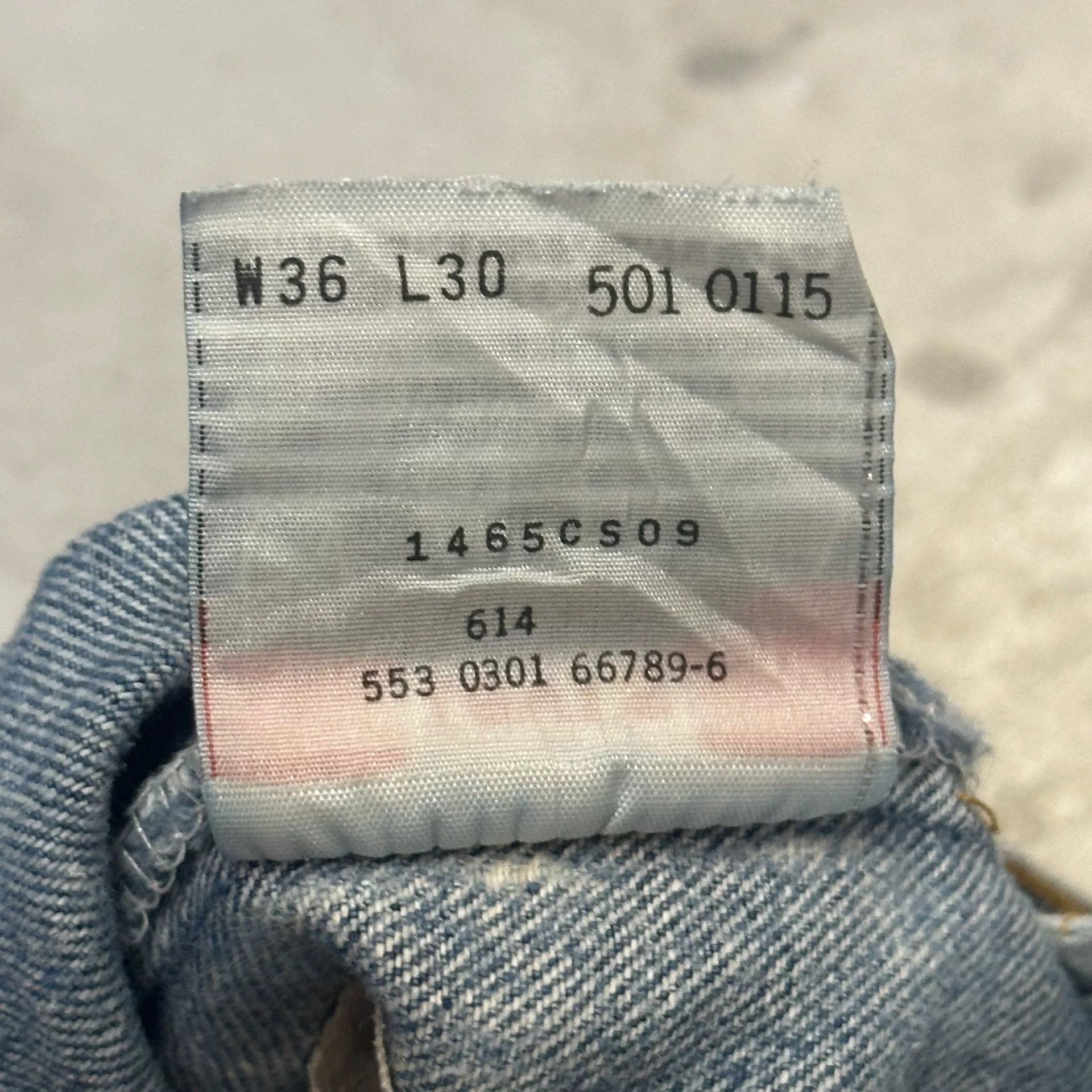 Levi's American Levi's 501 Distressed Patched Blue Size US 35 - 6 Thumbnail
