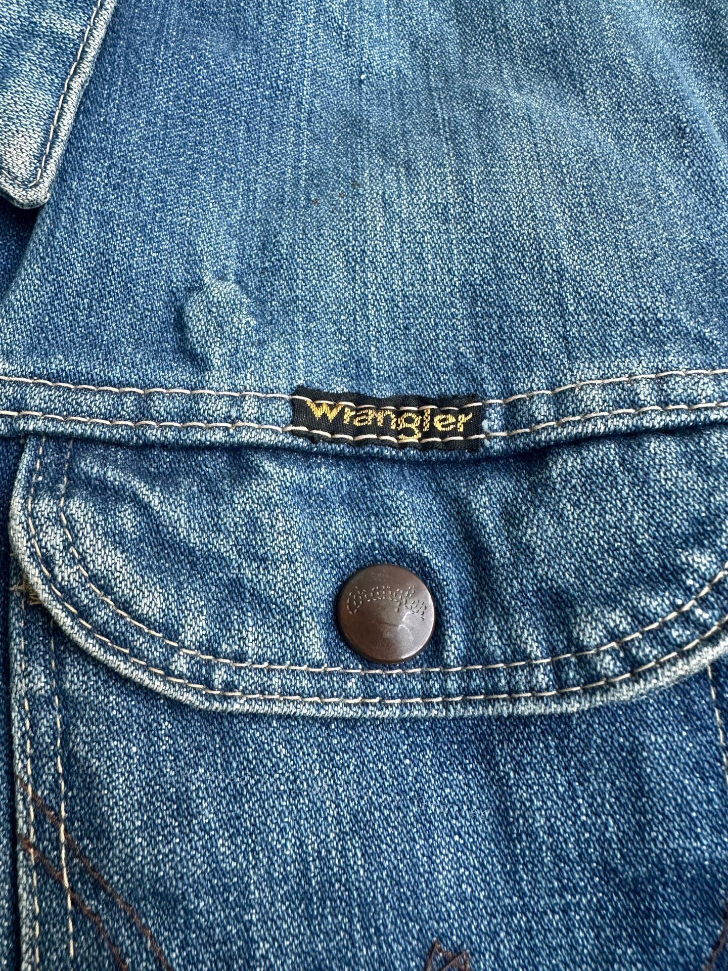 Vintage Vintage Wrangler 70s Men's Denim Jacket Size US M / EU 48-50 / 2 - 4 Thumbnail
