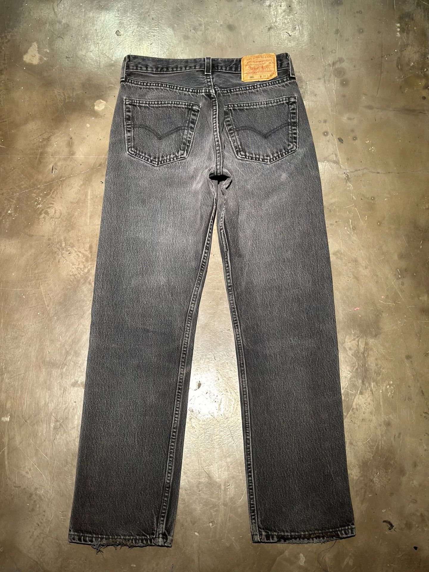 Vintage Vintage Levi's 501 Boro Jeans Size 29" - 2 Thumbnail