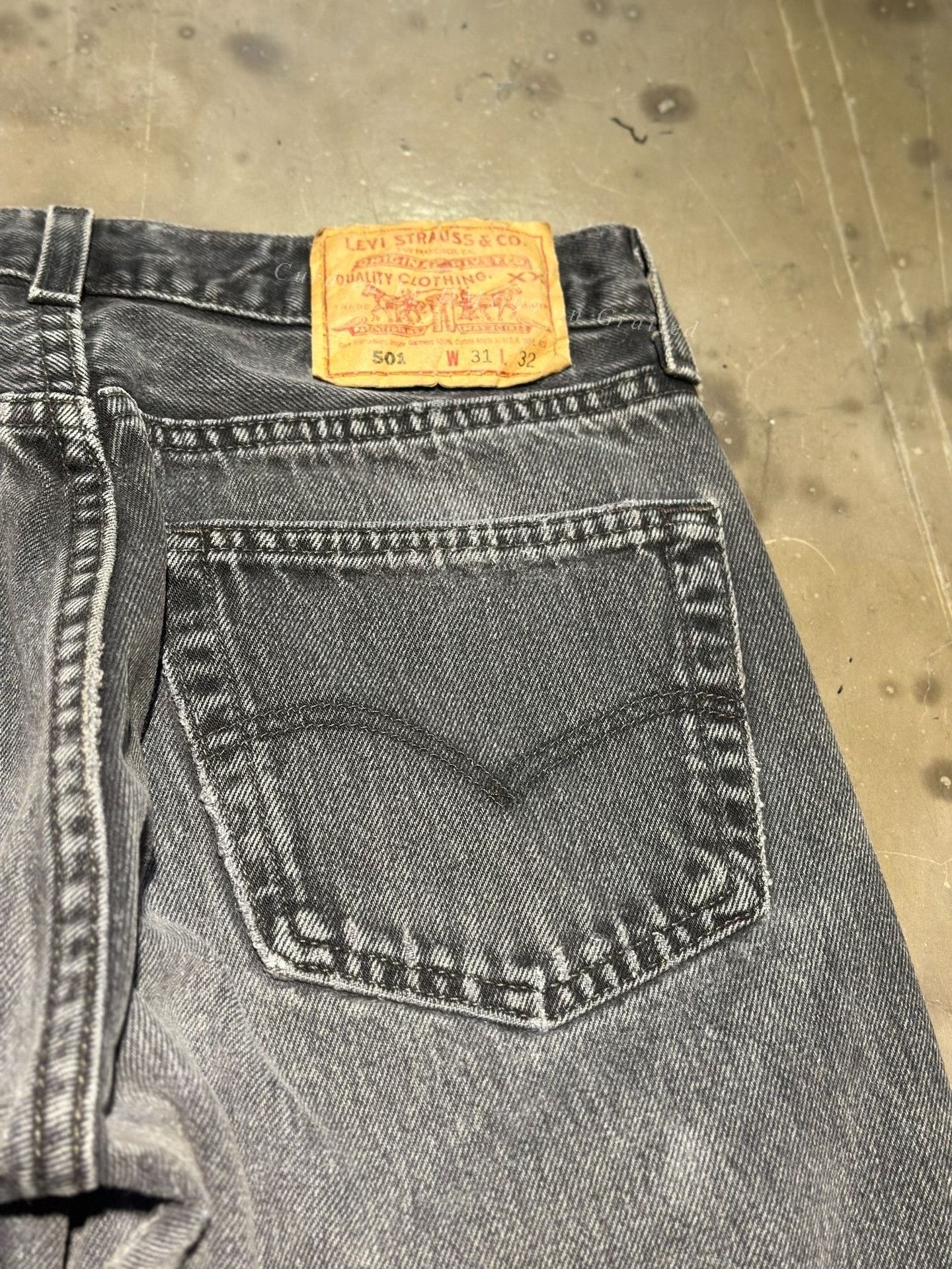 Vintage Vintage Levi's 501 Boro Jeans Size 29" - 4 Thumbnail