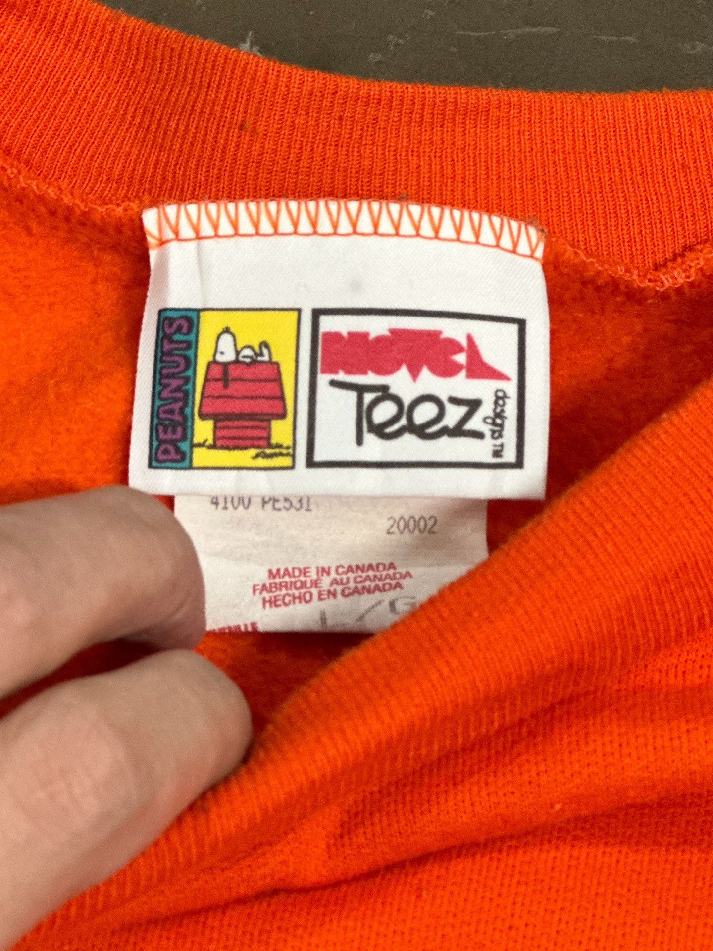 Vintage Vintage Peanuts Snoopy Hoodie Size L / US 10 / IT 46 - 3 Thumbnail