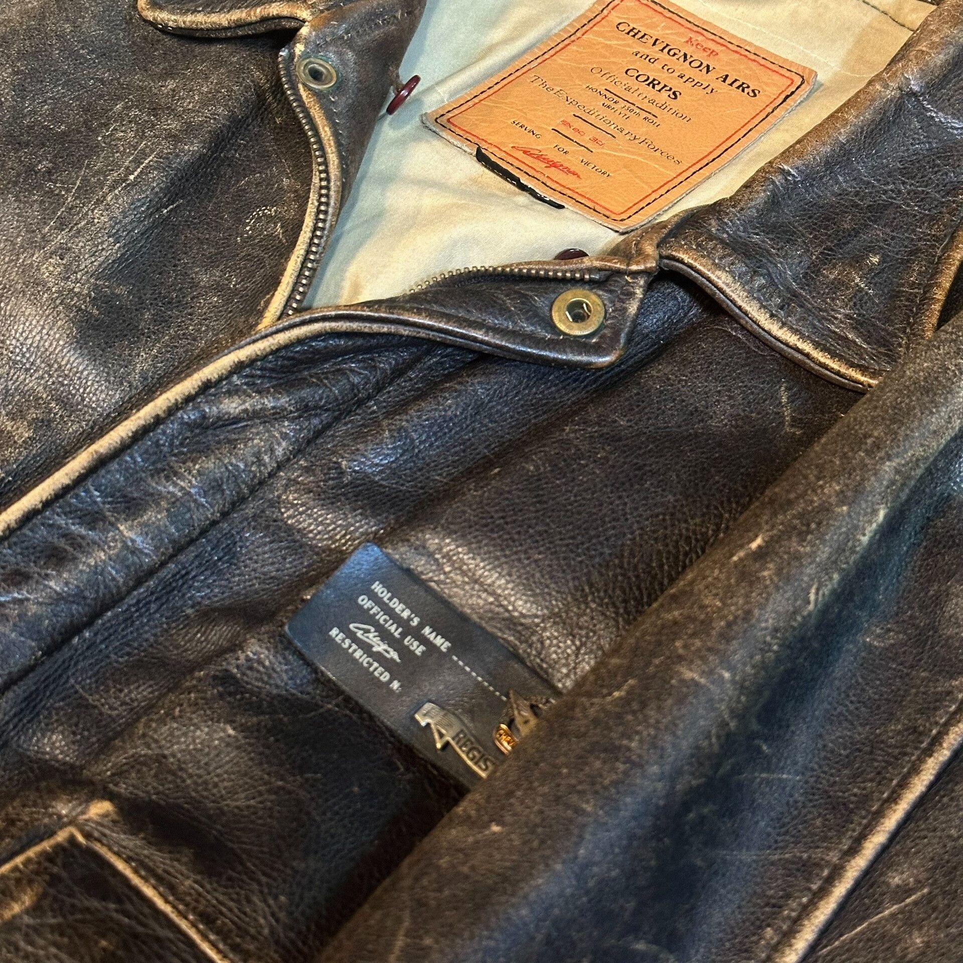 Vintage Vintage Harley Davidson Style Leather Bomber Jacket Size US XL / EU 56 / 4 - 5 Thumbnail