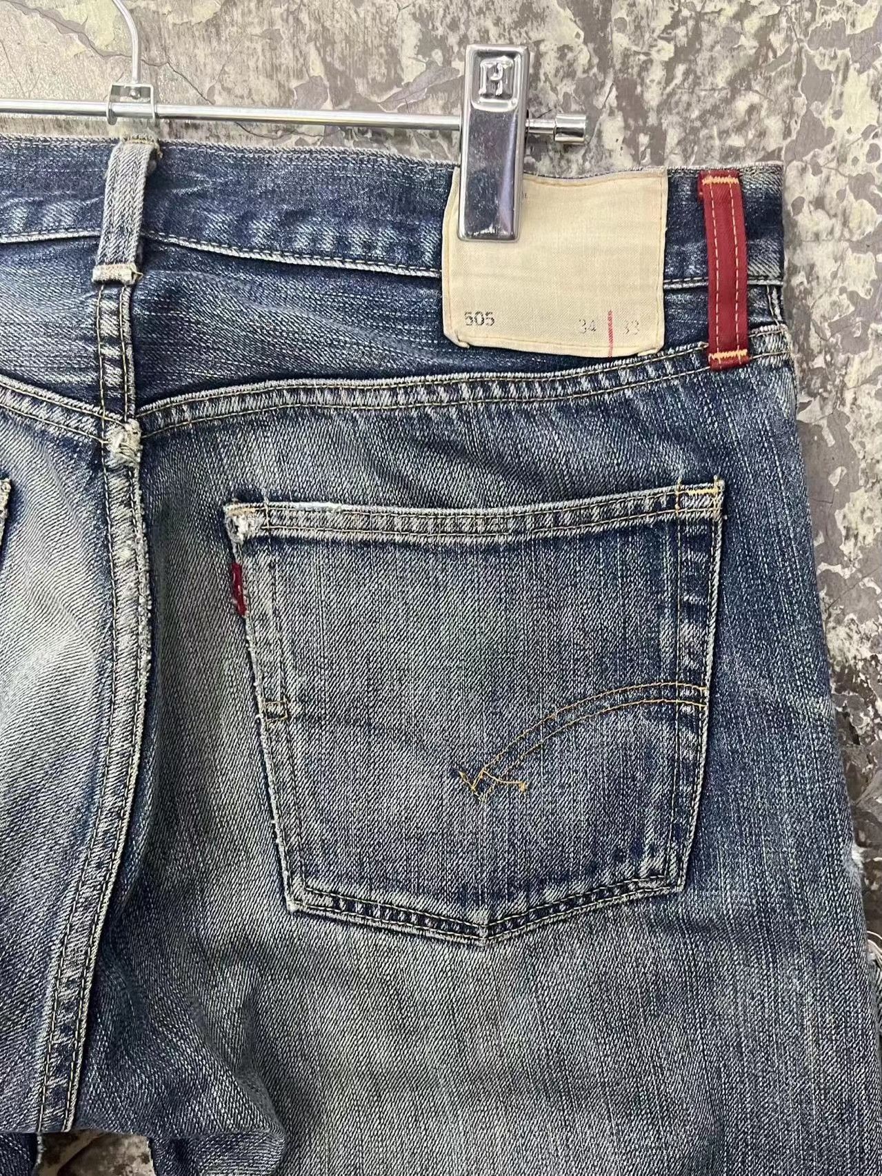 Vintage Vintage Levi's 505 Blue Reissue Size US 30 / EU 46 - 3 Thumbnail