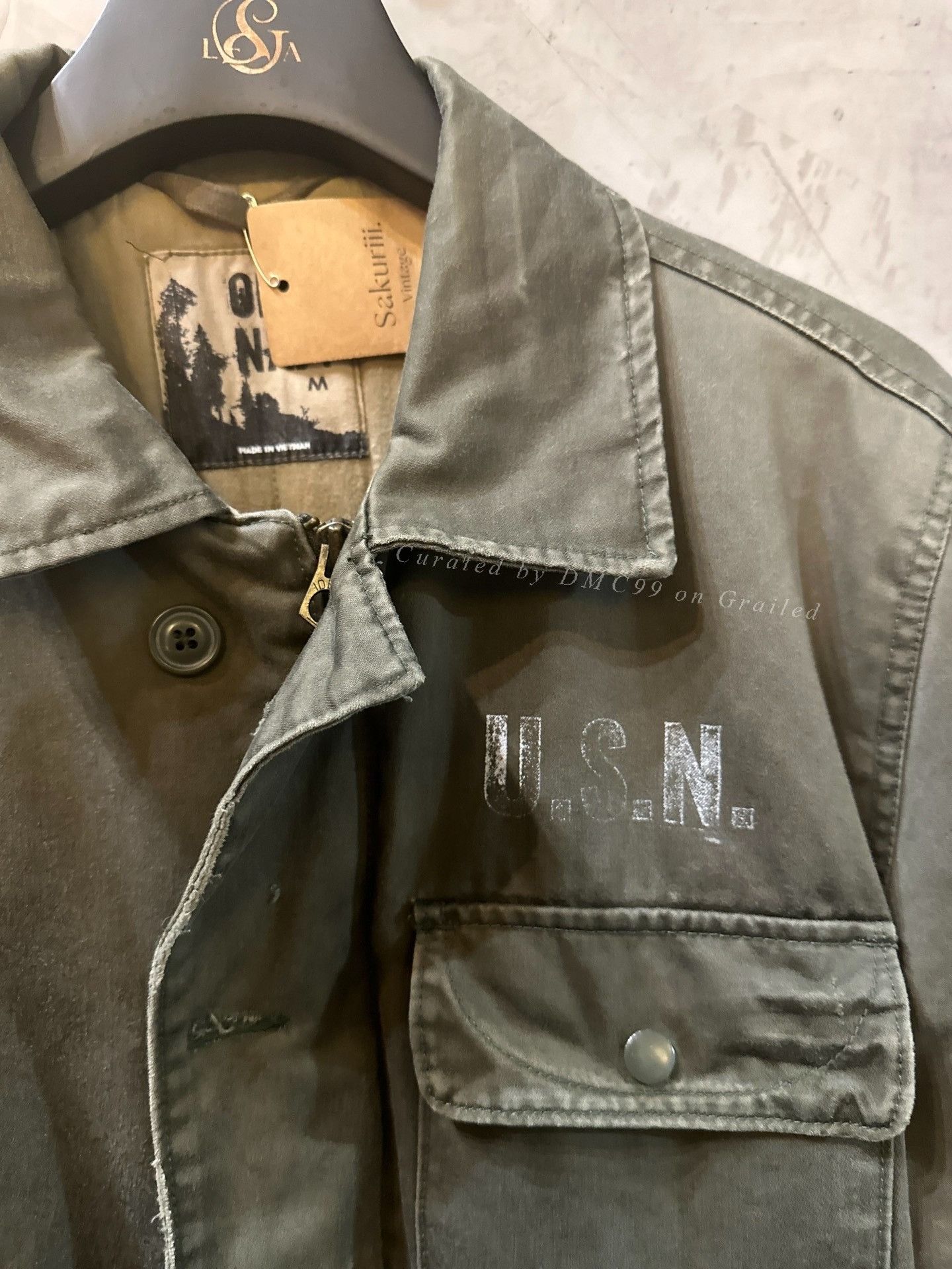 Vintage Vintage U.S. Army Cotton Jacket Size US M / EU 48-50 / 2 - 2 Thumbnail