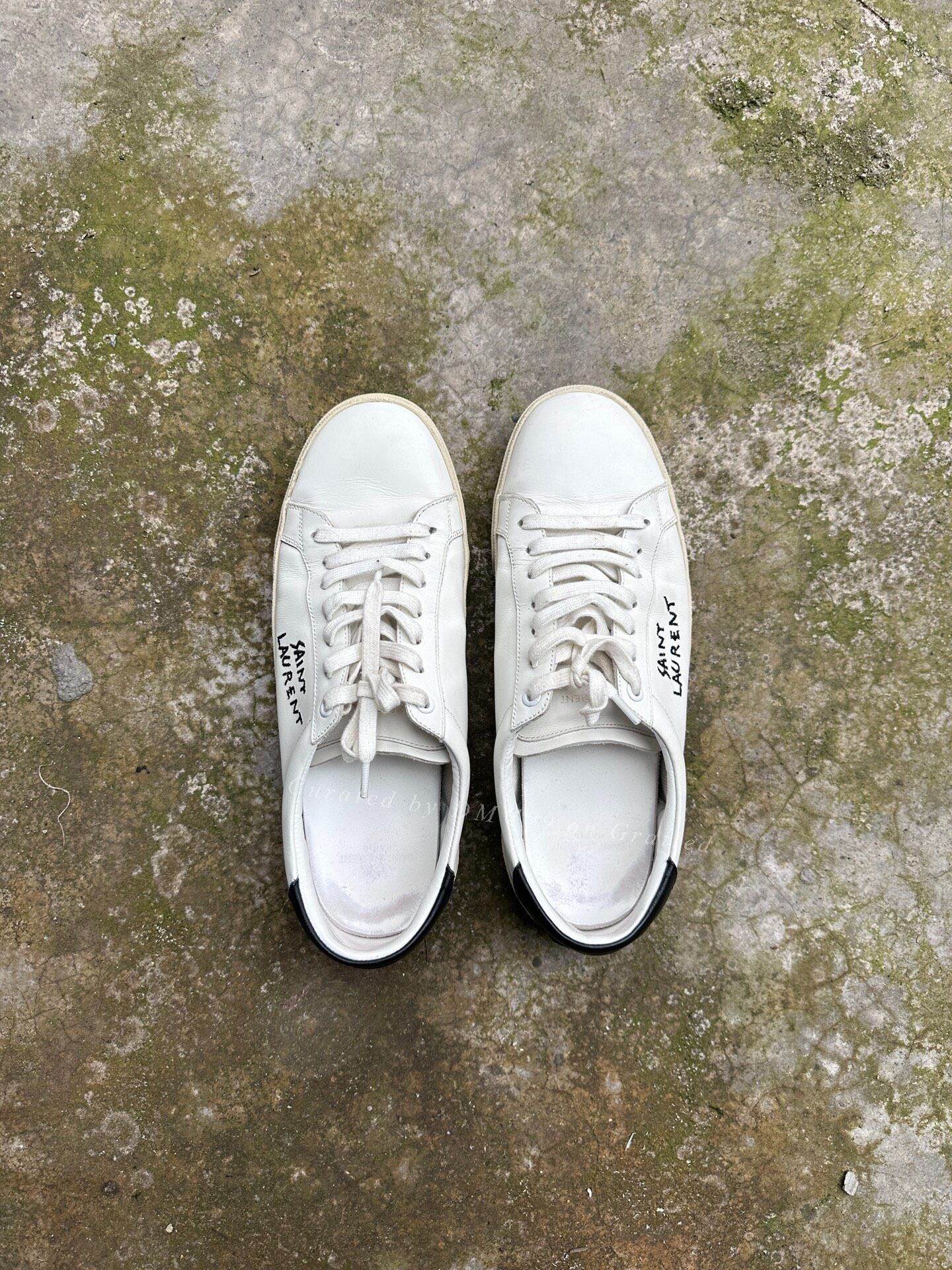 Saint Laurent Paris Saint Laurent Paris Leather White Shoes Size US 9 / EU 42 - 3 Thumbnail