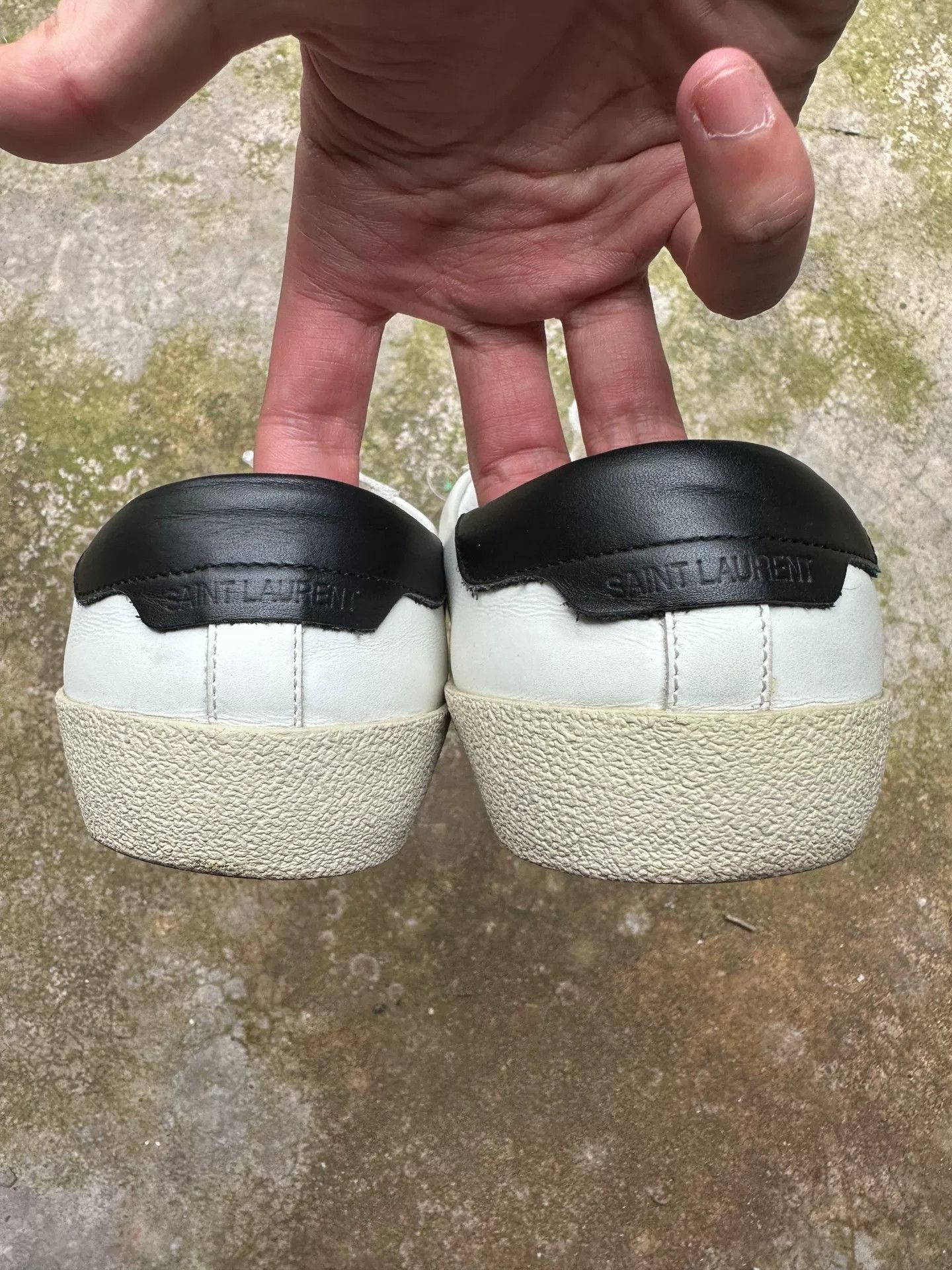 Saint Laurent Paris Saint Laurent Paris Leather White Shoes Size US 9 / EU 42 - 2 Thumbnail