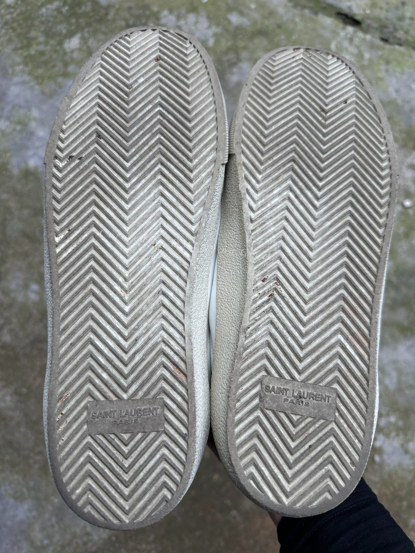 Saint Laurent Paris Saint Laurent Paris Leather White Shoes Size US 9 / EU 42 - 4 Thumbnail