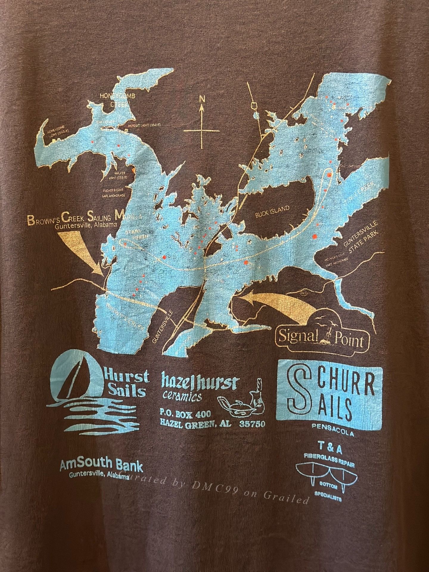 Vintage Vintage 90s USA Map Print T-shirt Size US M / EU 48-50 / 2 - 4 Thumbnail
