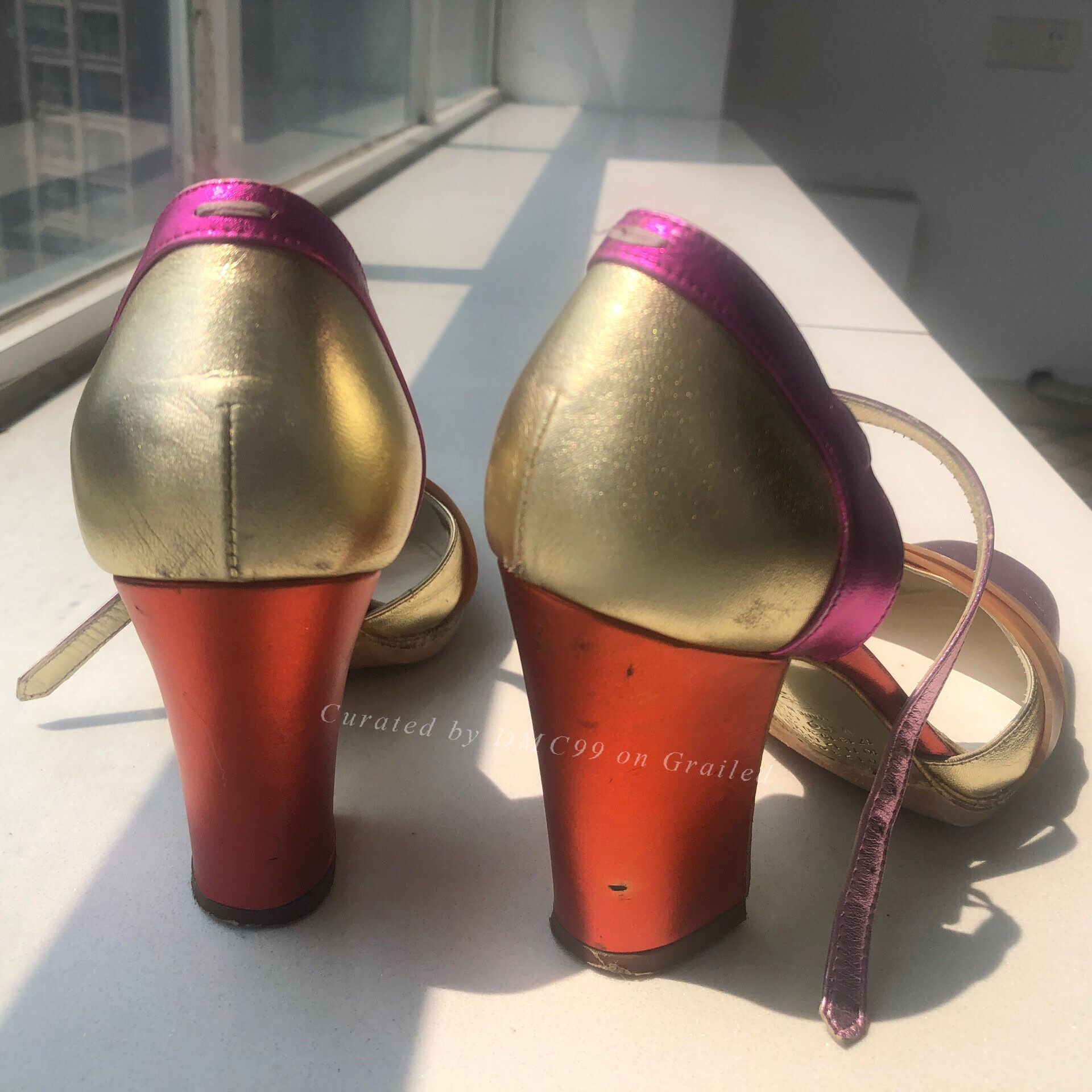 Maison Margiela Maison Margiela Colorblock Pearlescent Heels Size US 5 / IT 35 - 4 Thumbnail
