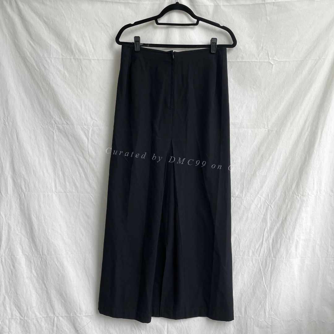 Yohji Yamamoto Yohji Yamamoto Black Wrap Skirt Size 40" / US 18 - 2 Thumbnail