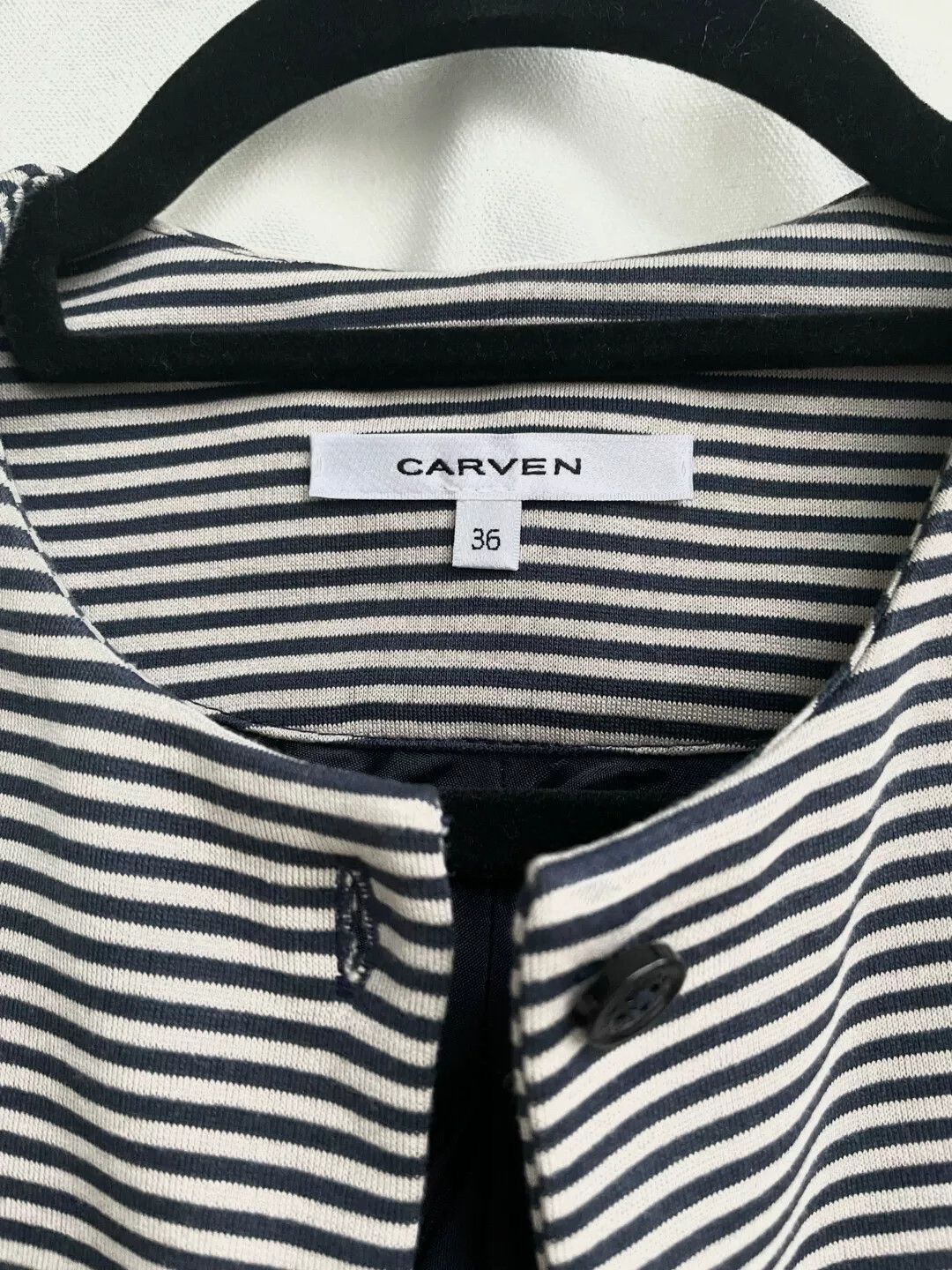 Carven Carven French Vintage Navy Cardigan Size XS / US 0-2 / IT 36-38 - 7 Thumbnail