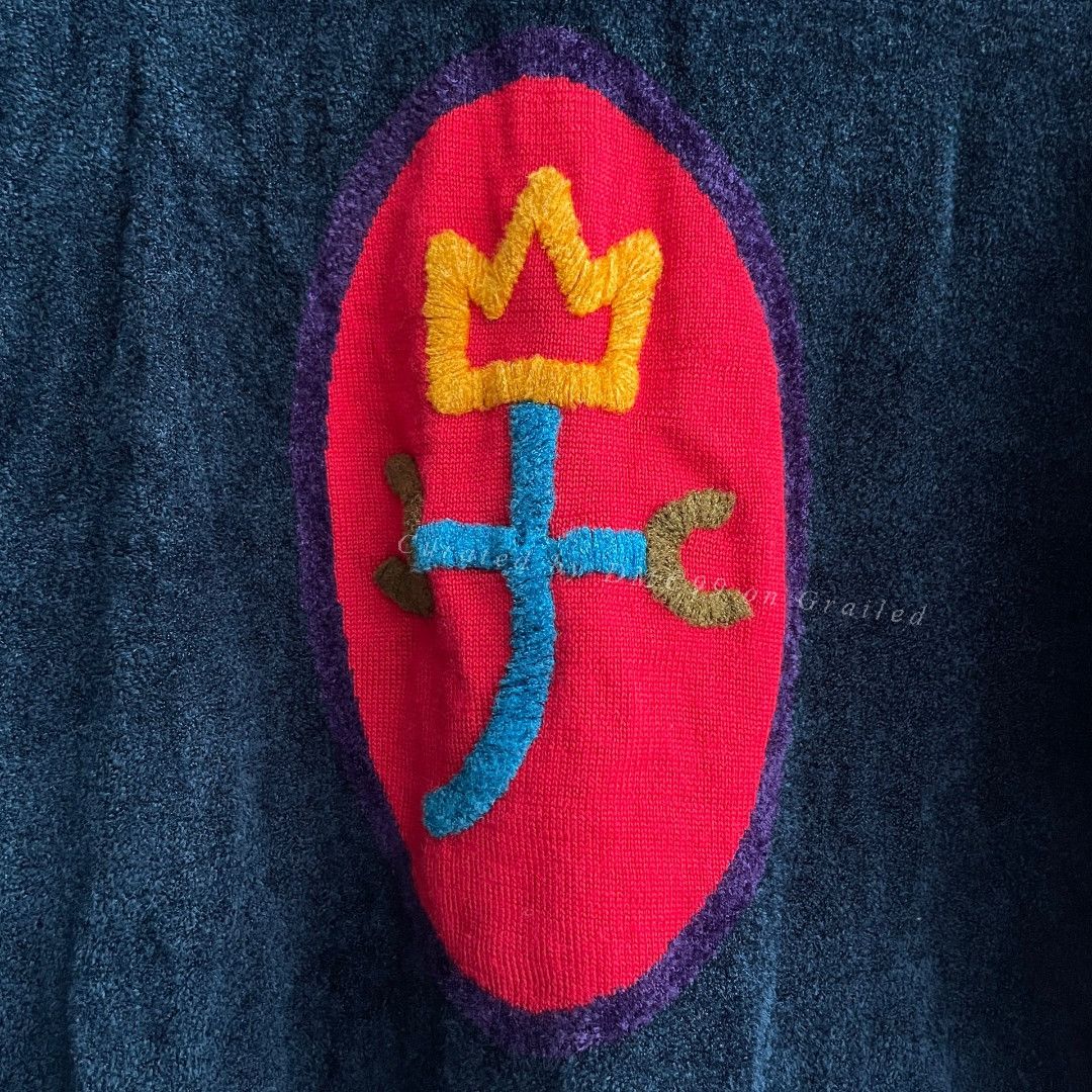 Jean Charles De Castelbajac Castelbajac 1980s Colorblock Knit Sweater Size M / US 6-8 / IT 42-44 - 3 Thumbnail