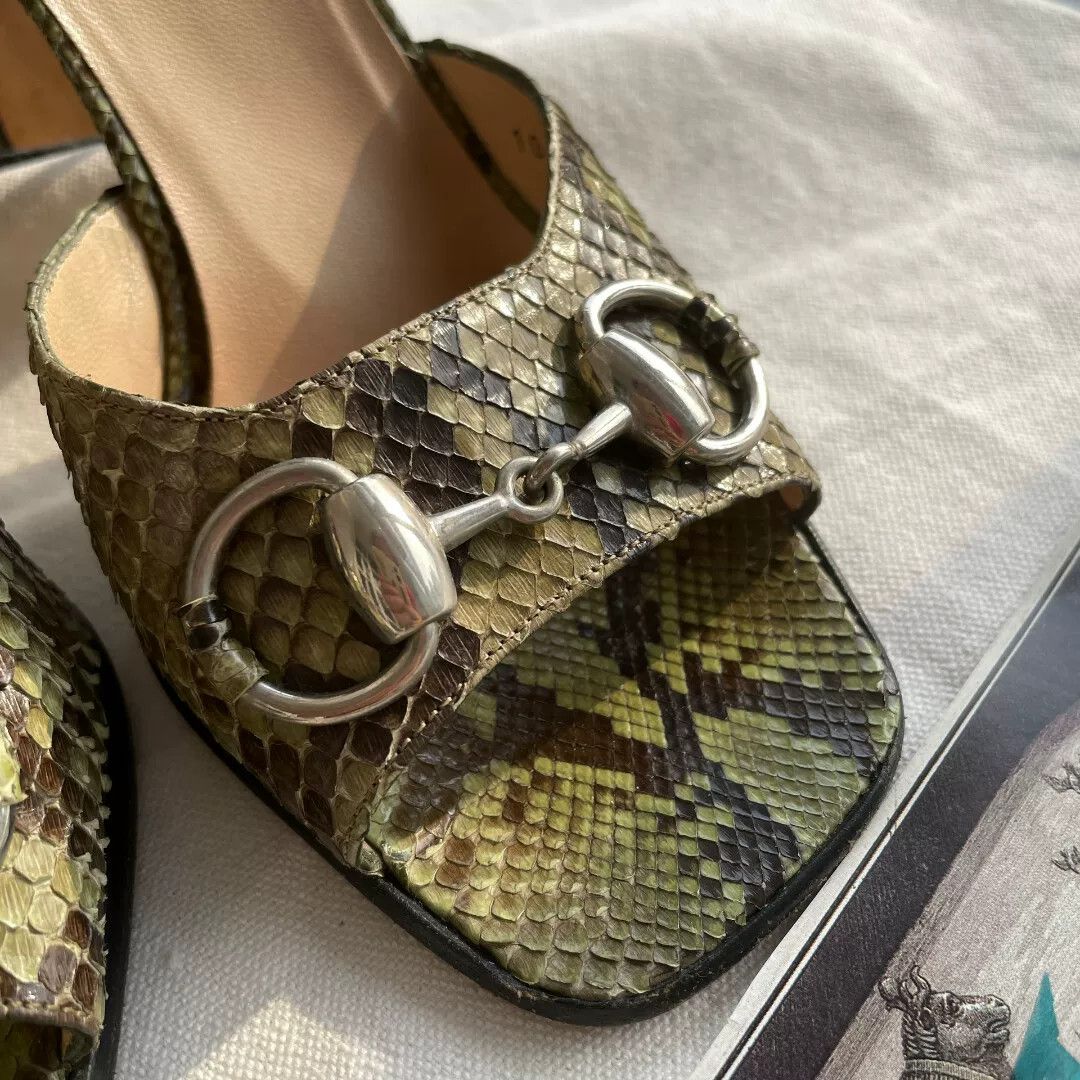 Tom Ford Gucci Tom Ford Snake Print High Heels Size US 4.5 / IT 34.5 - 4 Thumbnail