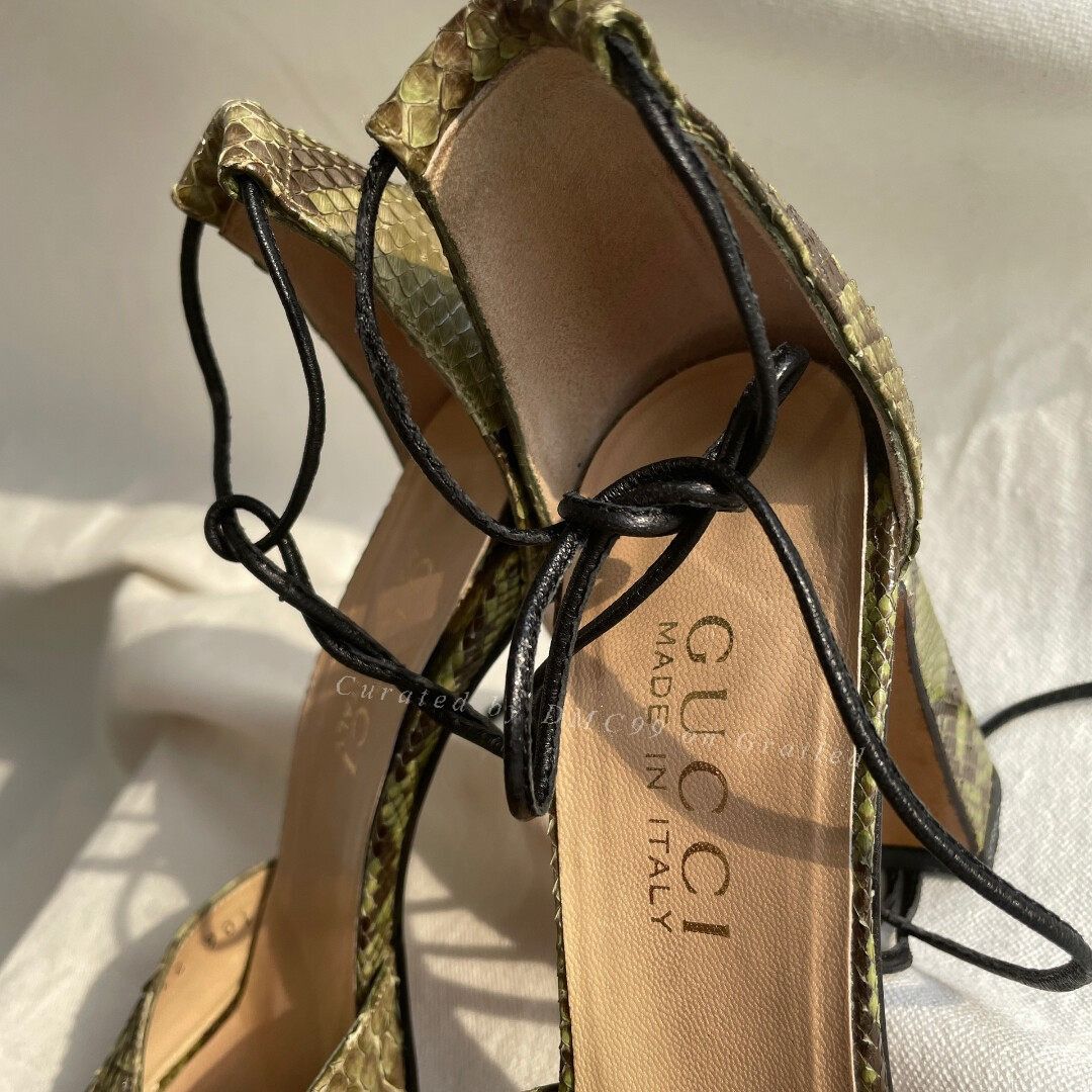 Tom Ford Gucci Tom Ford Snake Print High Heels Size US 4.5 / IT 34.5 - 3 Thumbnail