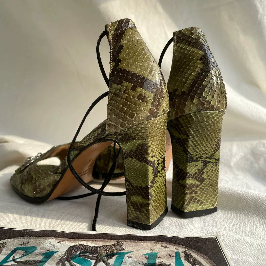 Tom Ford Gucci Tom Ford Snake Print High Heels Size US 4.5 / IT 34.5 - 5 Thumbnail