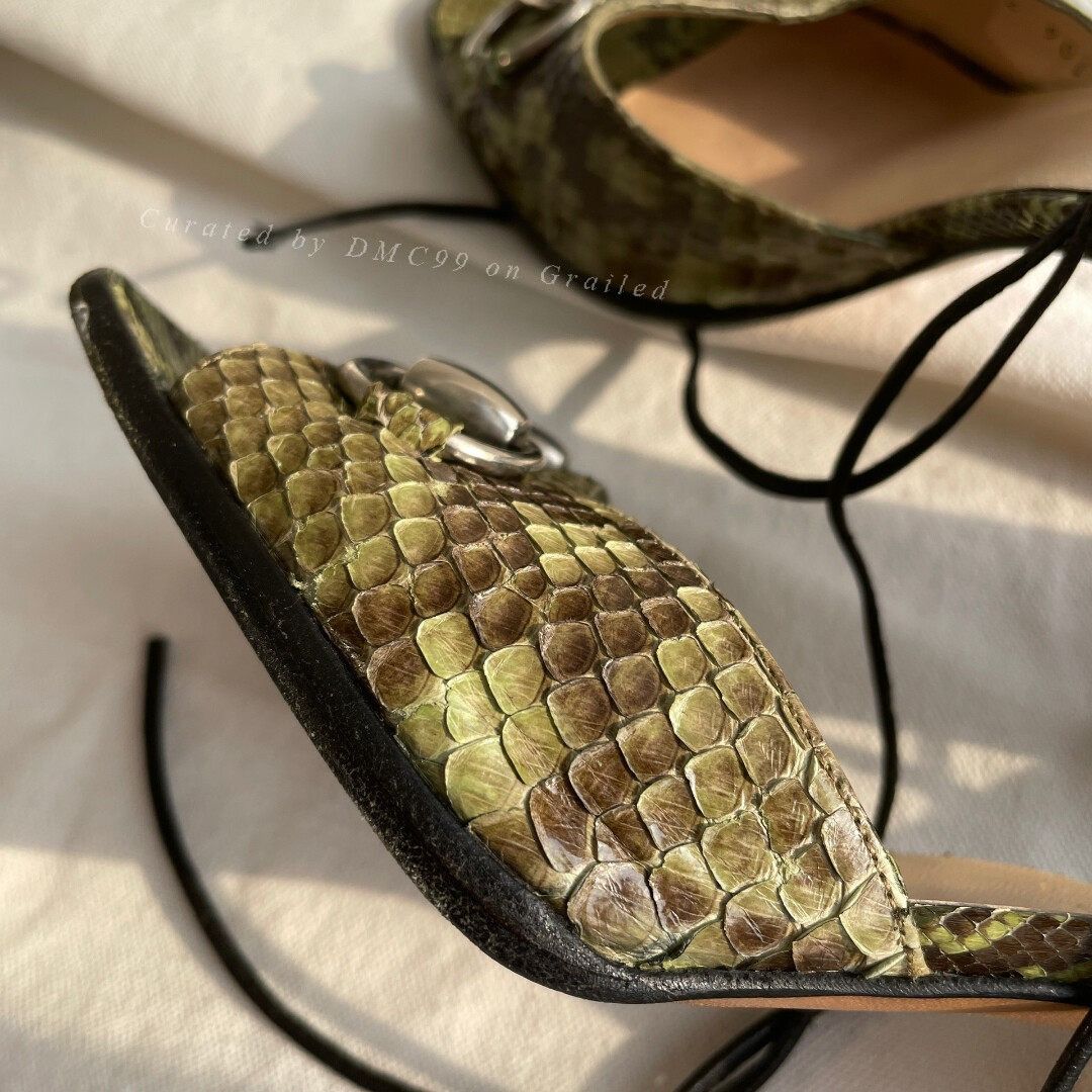 Tom Ford Gucci Tom Ford Snake Print High Heels Size US 4.5 / IT 34.5 - 6 Thumbnail
