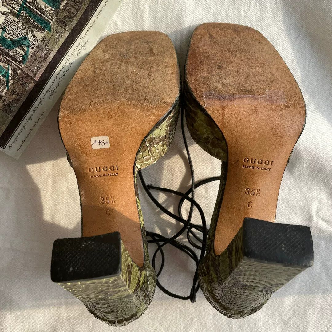 Tom Ford Gucci Tom Ford Snake Print High Heels Size US 4.5 / IT 34.5 - 7 Thumbnail