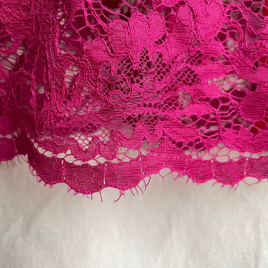 Sacai Sacai Luck Pink Lace Culottes Skirt Size 22" - 4 Thumbnail