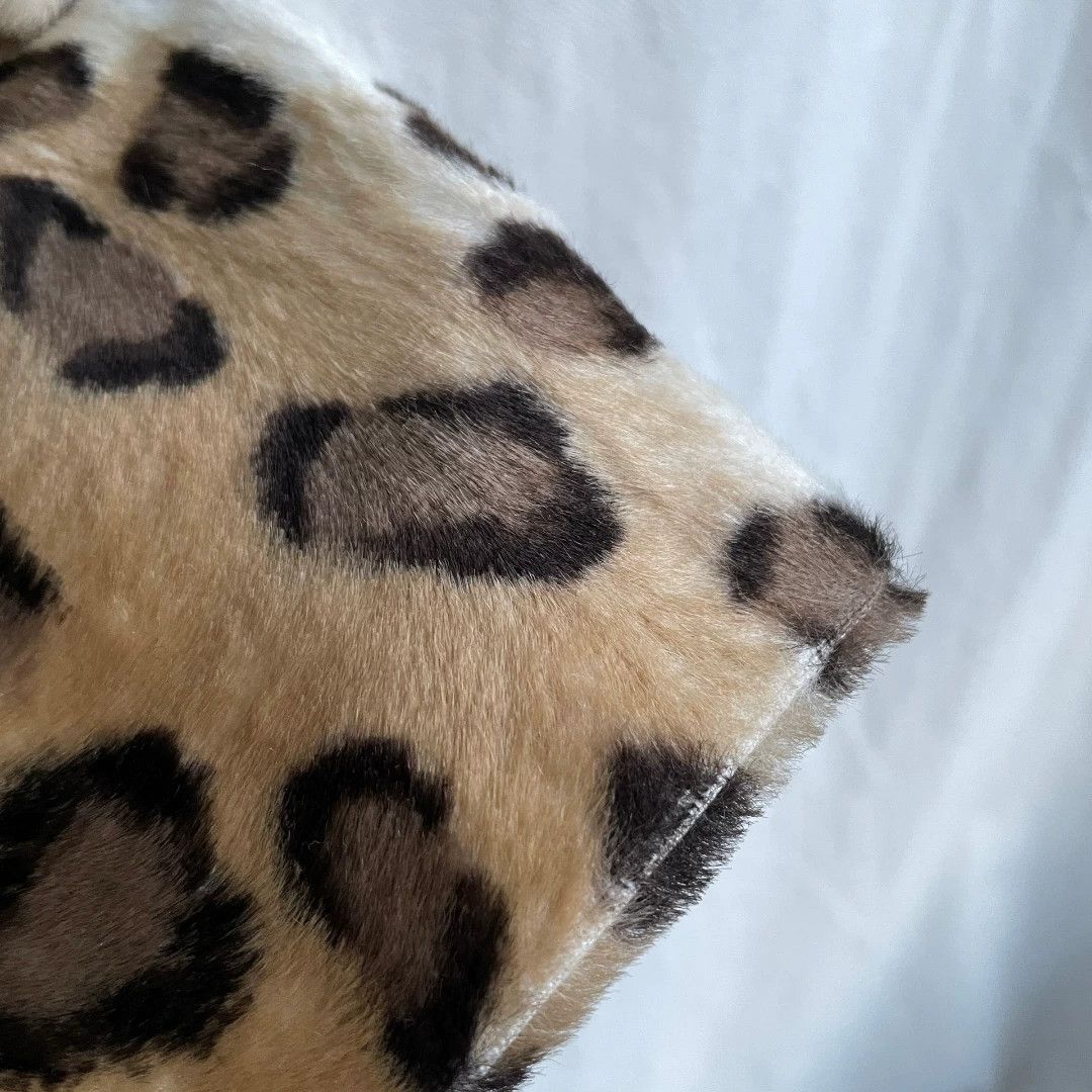 Italia Independent Vintage Leopard Fur Pencil Skirt Y2K Size 22" - 4 Thumbnail
