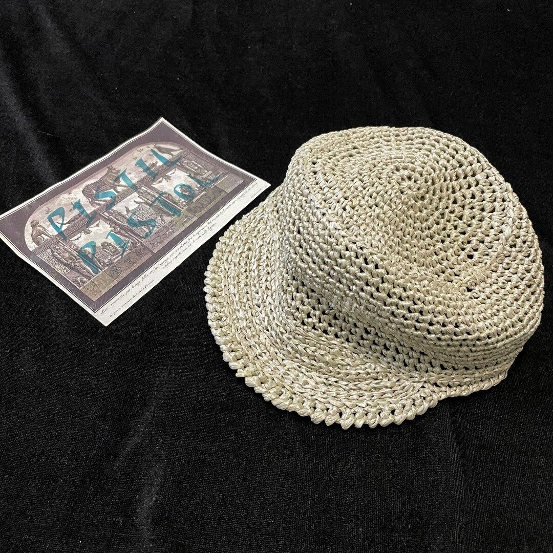 Reinhard Plank Reinhard Plank Handmade Straw Trucker Hat Size ONE SIZE - 2 Thumbnail