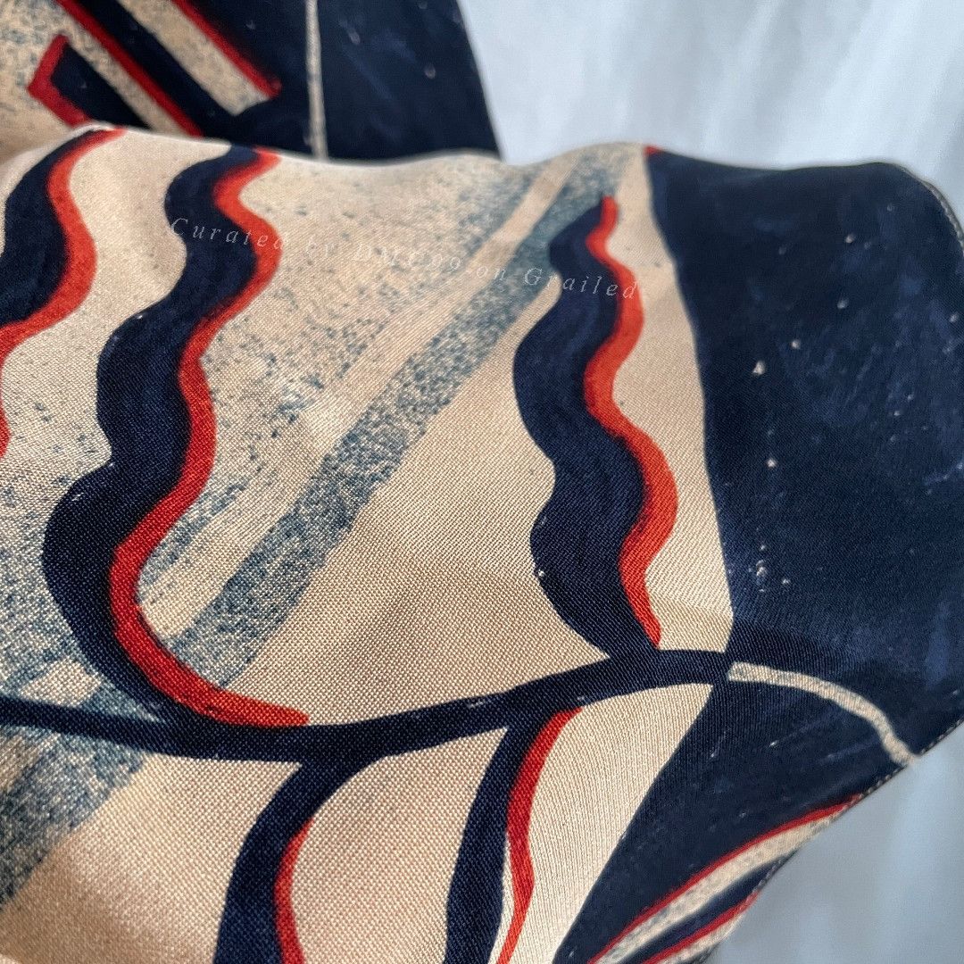 Ralph Lauren Ralph Lauren Vintage Silk Geometric Midi Skirt Size 40" / US 18 - 5 Thumbnail
