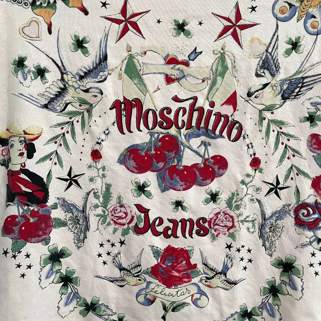 Moschino Moschino Vintage Tattoo Print Y2K Top Size S / US 4 / IT 40 - 4 Thumbnail