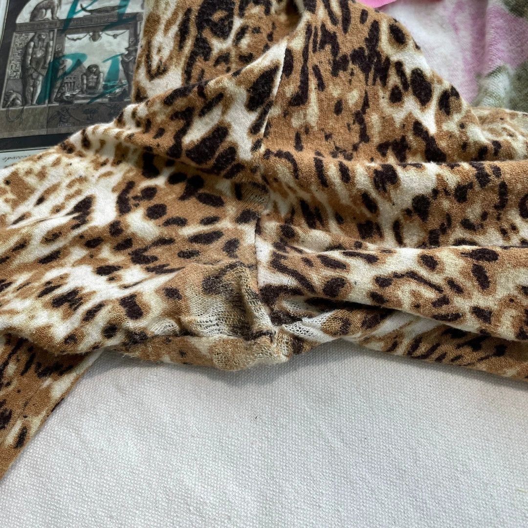 Blumarine Blumarine Leopard Floral Y2K Knit Top Size XS / US 0-2 / IT 36-38 - 6 Thumbnail