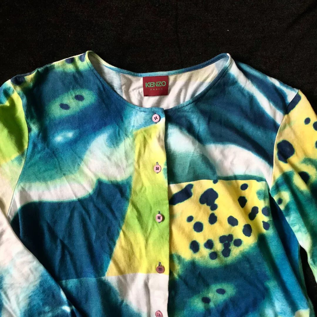 Kenzo Kenzo Psychedelic Print Cardigan Size M / US 6-8 / IT 42-44 - 3 Thumbnail