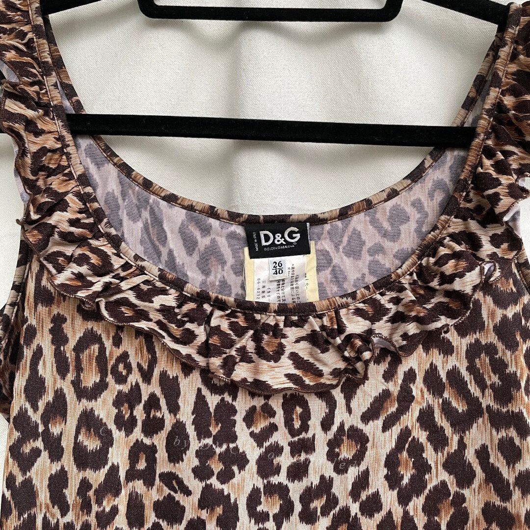 Dolce & Gabbana Dolce & Gabbana Y2K Leopard Tank Top Size S / US 4 / IT 40 - 2 Thumbnail