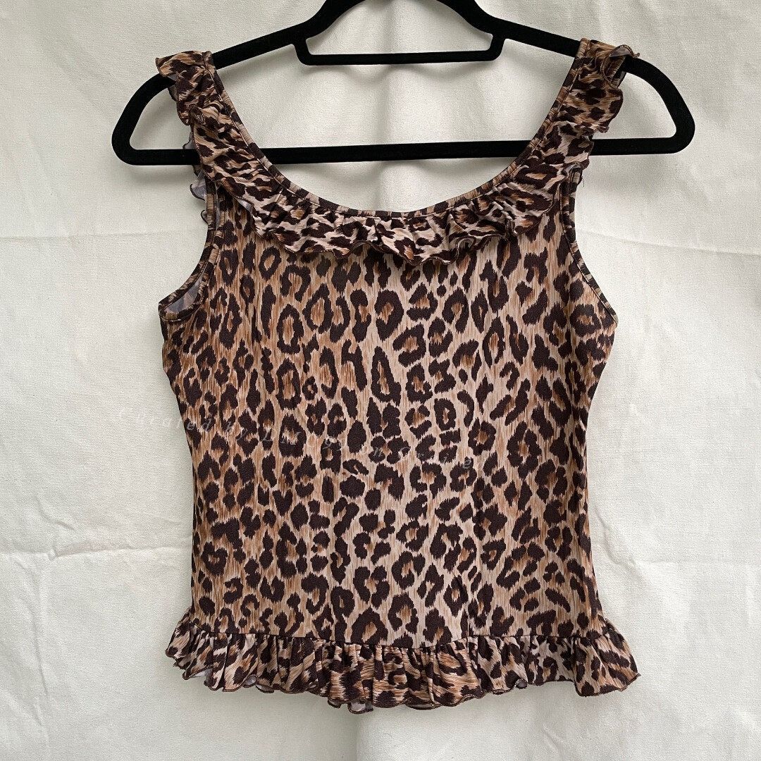 Dolce & Gabbana Dolce & Gabbana Y2K Leopard Tank Top Size S / US 4 / IT 40 - 4 Thumbnail