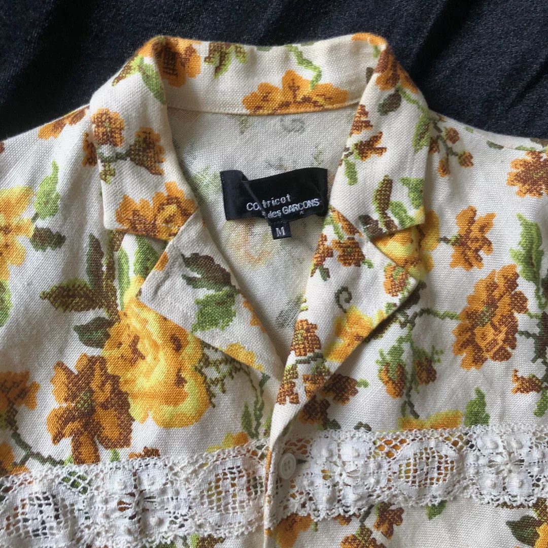 Comme des Garcons Comme des Garçons Floral Print Shirt Size M / US 6-8 / IT 42-44 - 4 Thumbnail