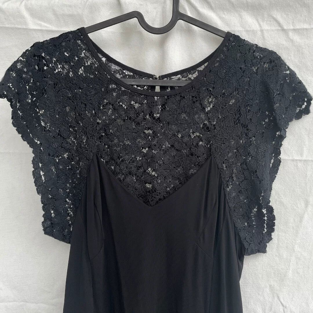 Toga Toga Archives Black Lace Spliced Vintage Dress Size S / US 4 / IT 40 - 3 Thumbnail