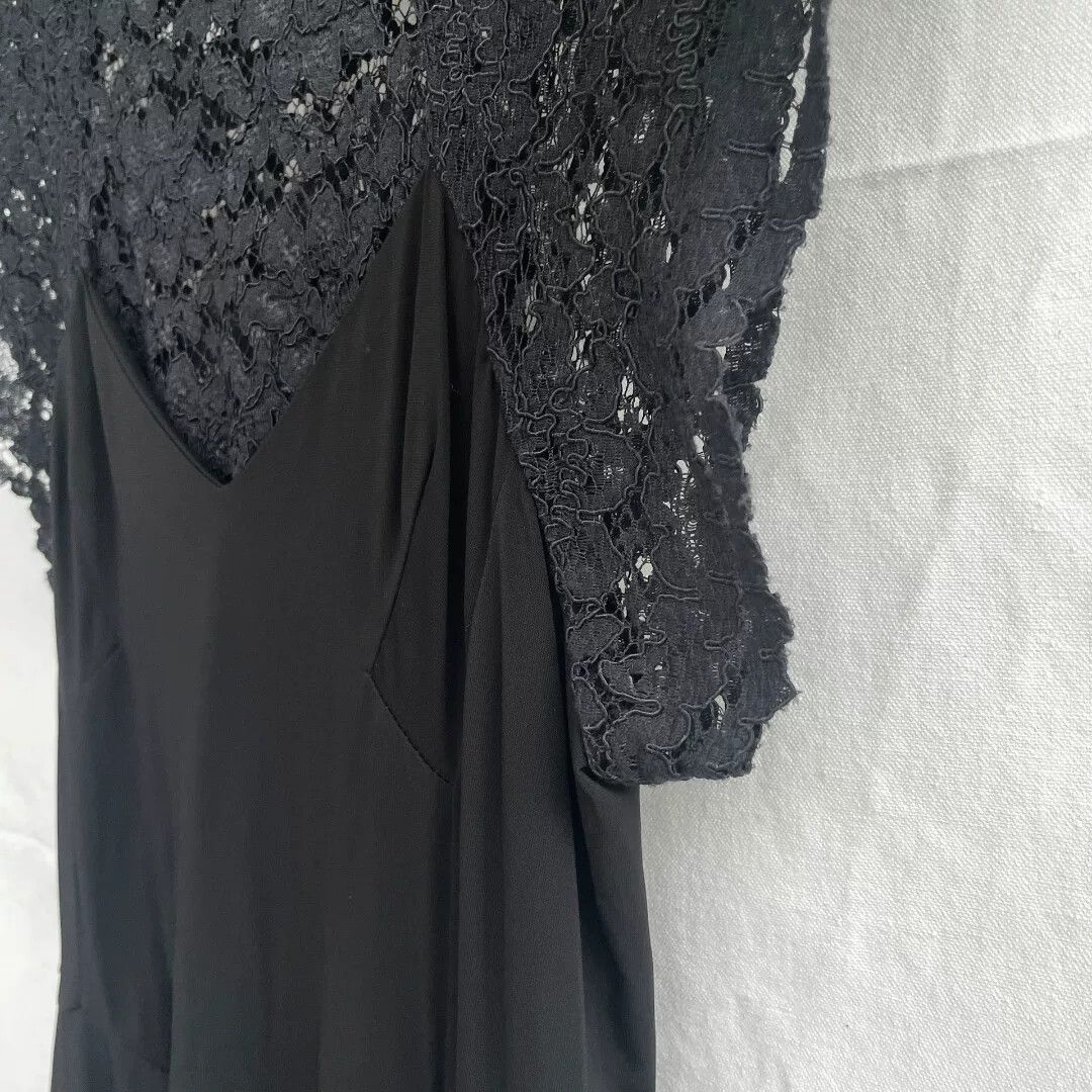 Toga Toga Archives Black Lace Spliced Vintage Dress Size S / US 4 / IT 40 - 4 Thumbnail