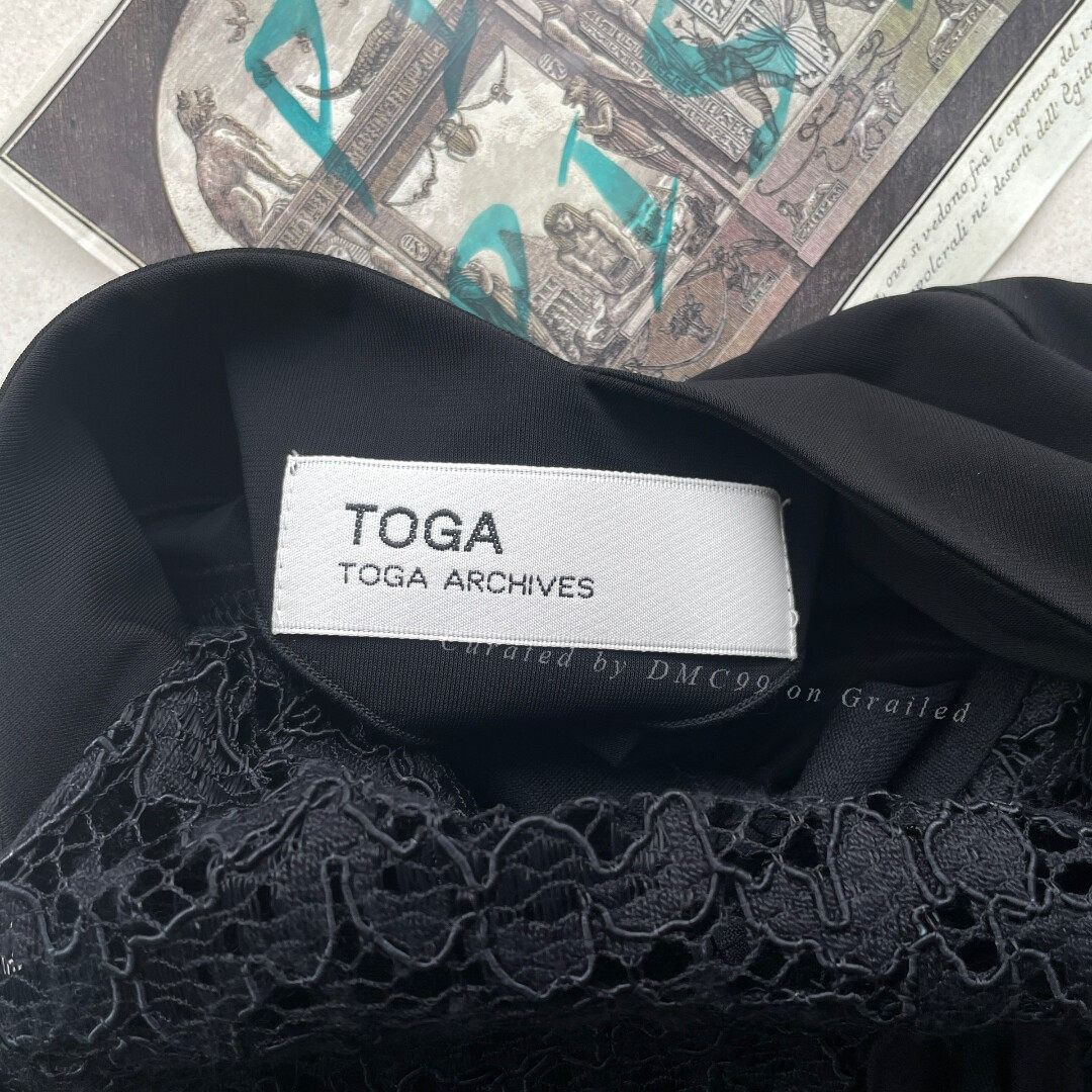 Toga Toga Archives Black Lace Spliced Vintage Dress Size S / US 4 / IT 40 - 7 Thumbnail