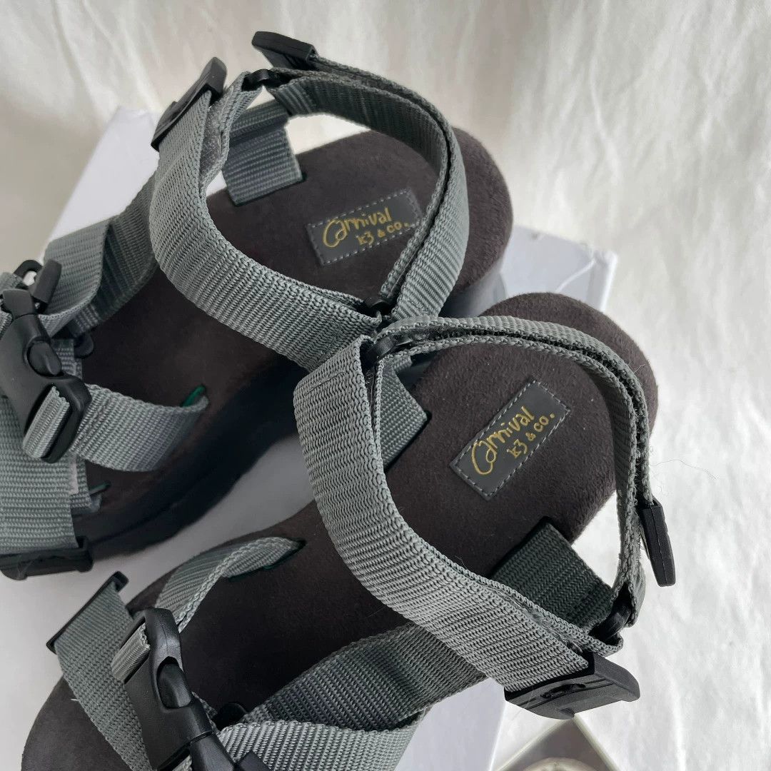 Vintage Y2K Futuristic Thick Sole Platform Sandals Size US 4.5 / IT 34.5 - 3 Thumbnail
