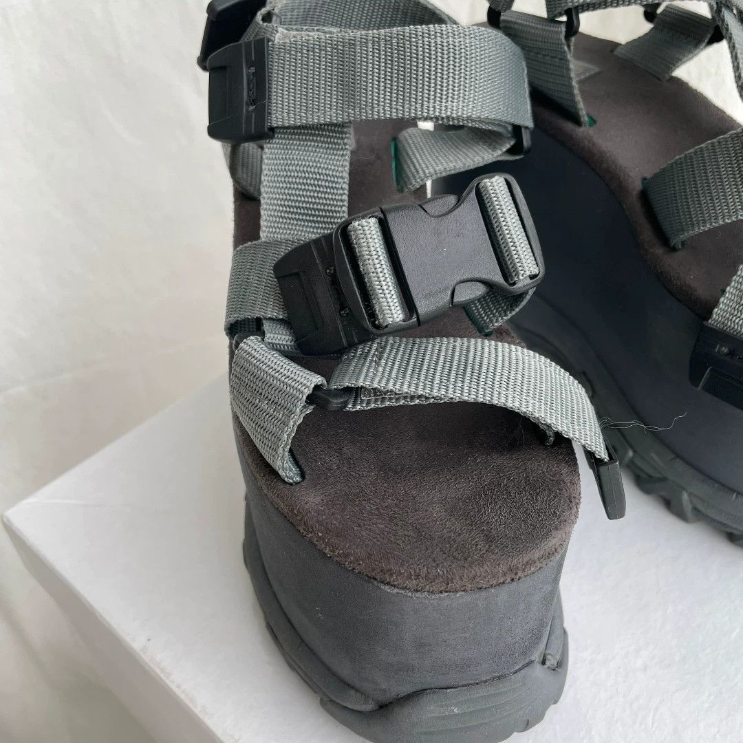 Vintage Y2K Futuristic Thick Sole Platform Sandals Size US 4.5 / IT 34.5 - 4 Thumbnail
