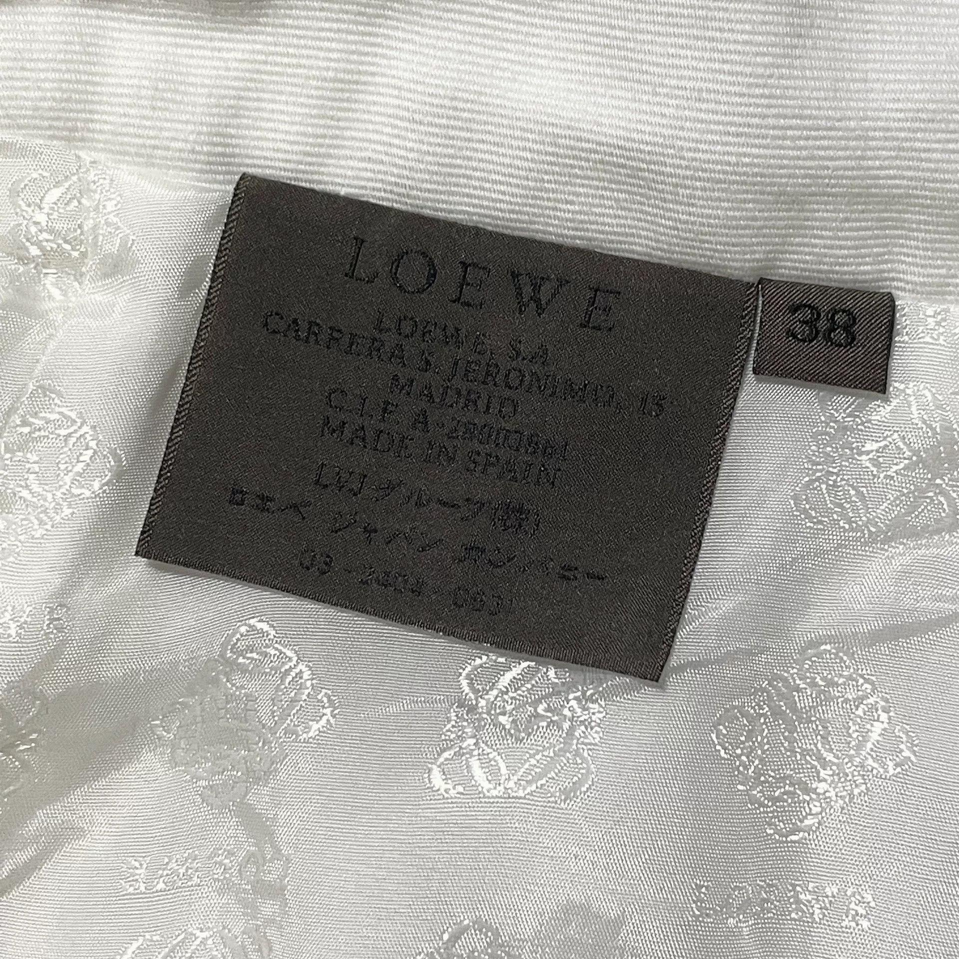 Loewe Loewe 1980s Vintage White Cotton Suit Size S / US 4 / IT 40 - 8 Thumbnail