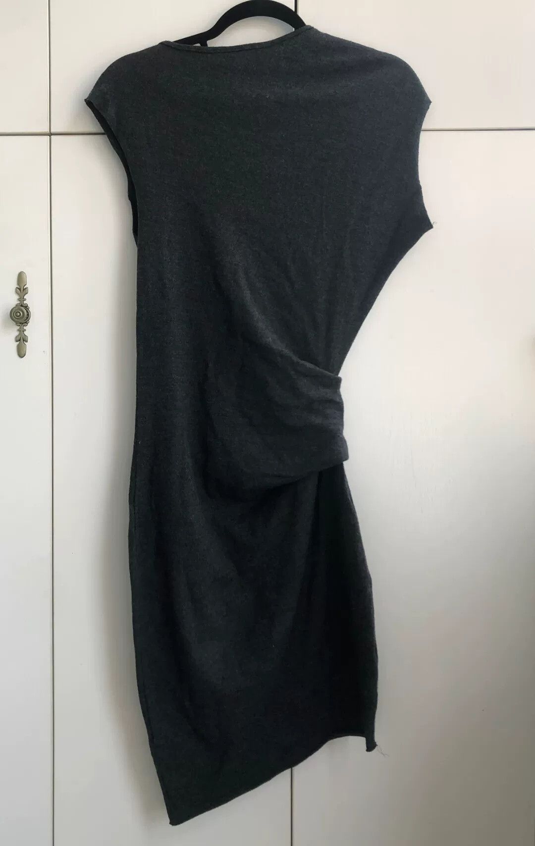 Helmut Lang Helmut Lang Wool Cowl Neck Asymmetric Dress Size S / US 4 / IT 40 - 2 Thumbnail