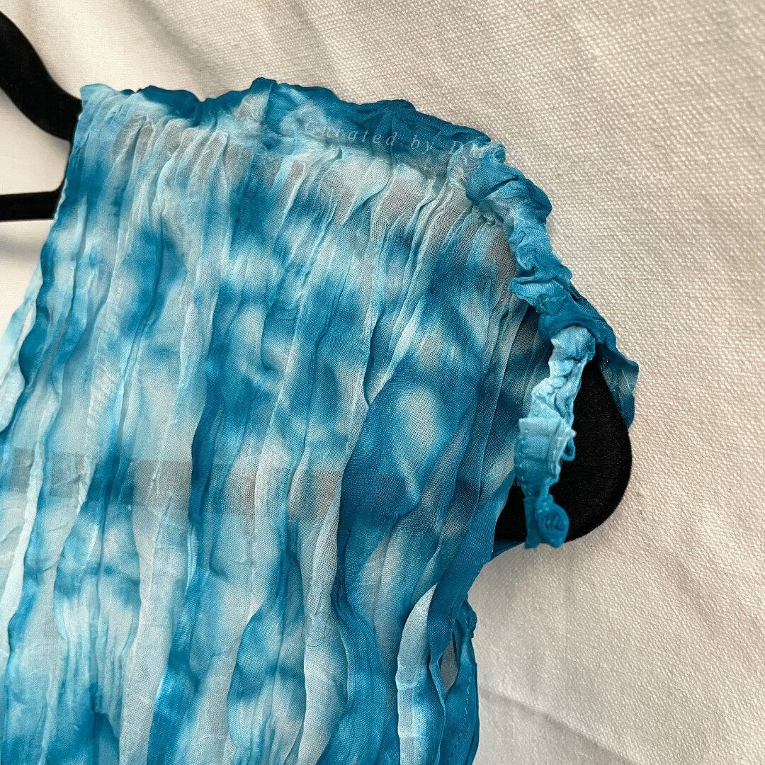 Pleats Please Issey Miyake Issey Miyake Pleated Tie-Dye Drawstring Vest Size M / US 6-8 / IT 42-44 - 4 Thumbnail