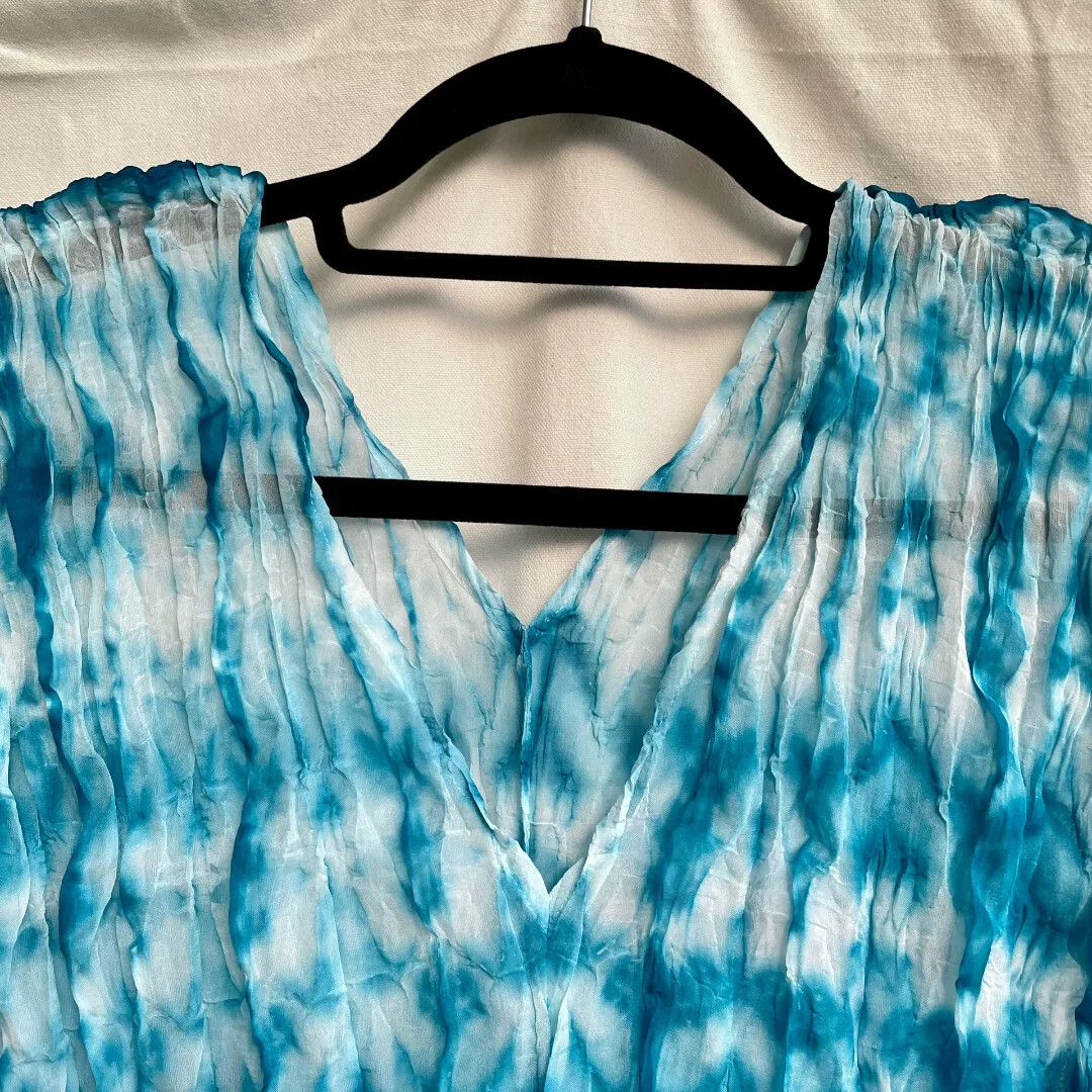 Pleats Please Issey Miyake Issey Miyake Pleated Tie-Dye Drawstring Vest Size M / US 6-8 / IT 42-44 - 3 Thumbnail