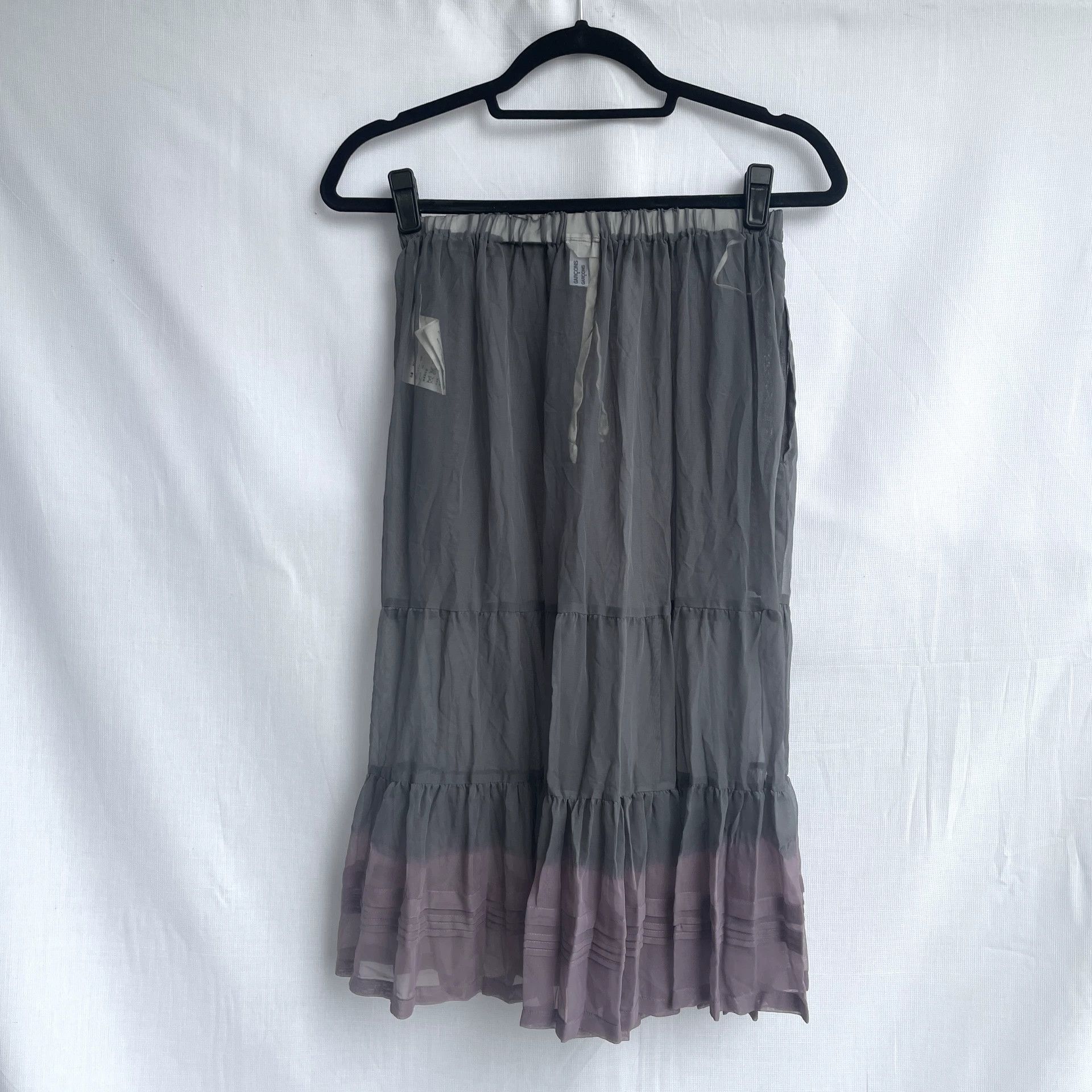 Rei Kawakubo Comme des Garcons Vintage Pleated Tulle Skirt Size 34" / US 12 / IT 48 - 2 Thumbnail