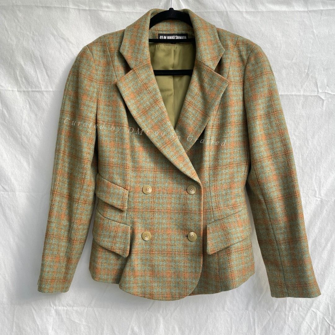 Junko Shimada Junko Shimada Plaid Wool Suit Set Size S / US 4 / IT 40 - 2 Thumbnail