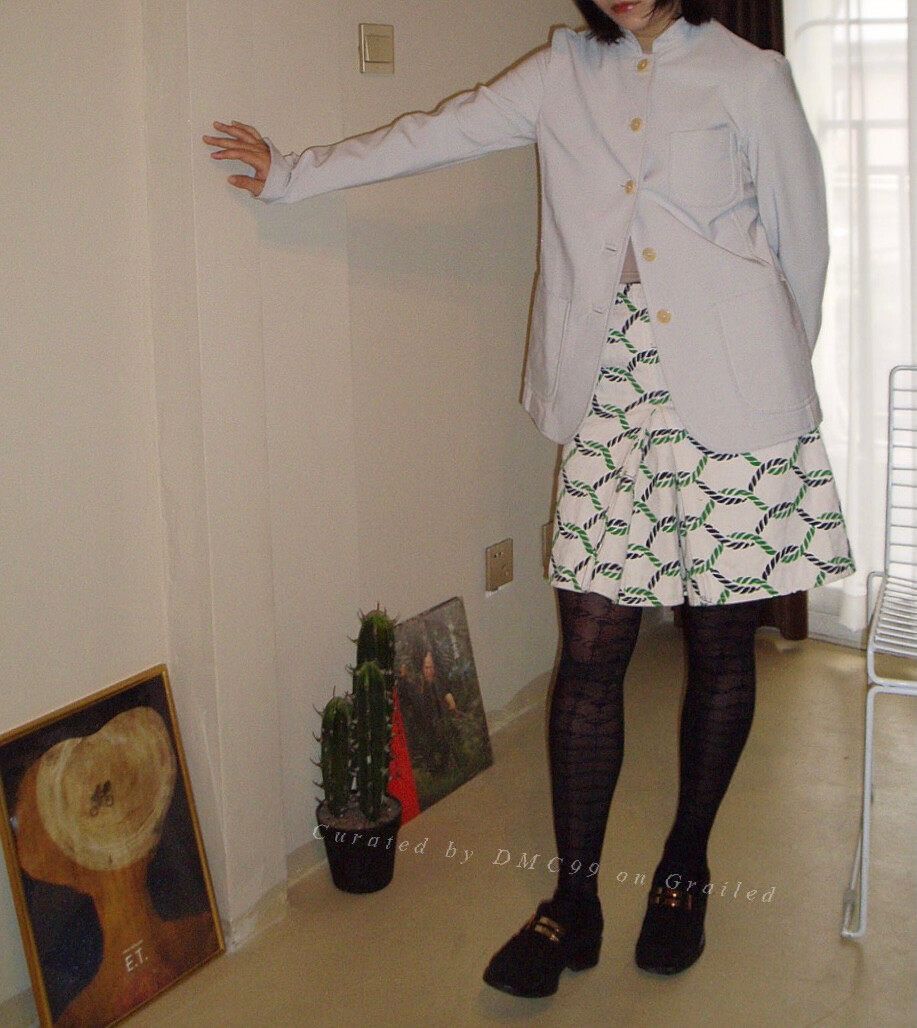 Tory Burch Tory Burch Vintage Rope Print Canvas Skirt Size 36" / US 14 / IT 50 - 6 Thumbnail